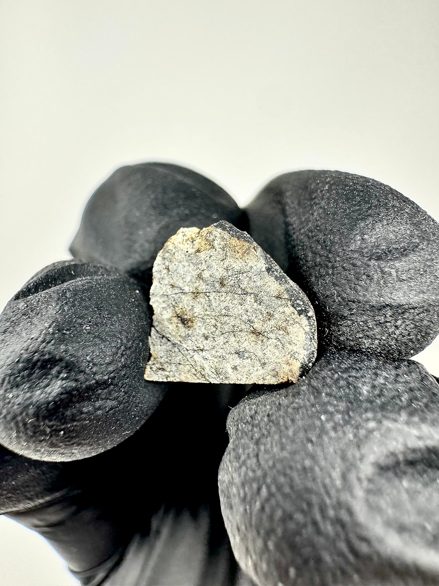 0.7g Chelyabinsk Brecciated Meteorite - Jet Black Crust - Incredibly Fresh and Discovered Immediately After the Fall!