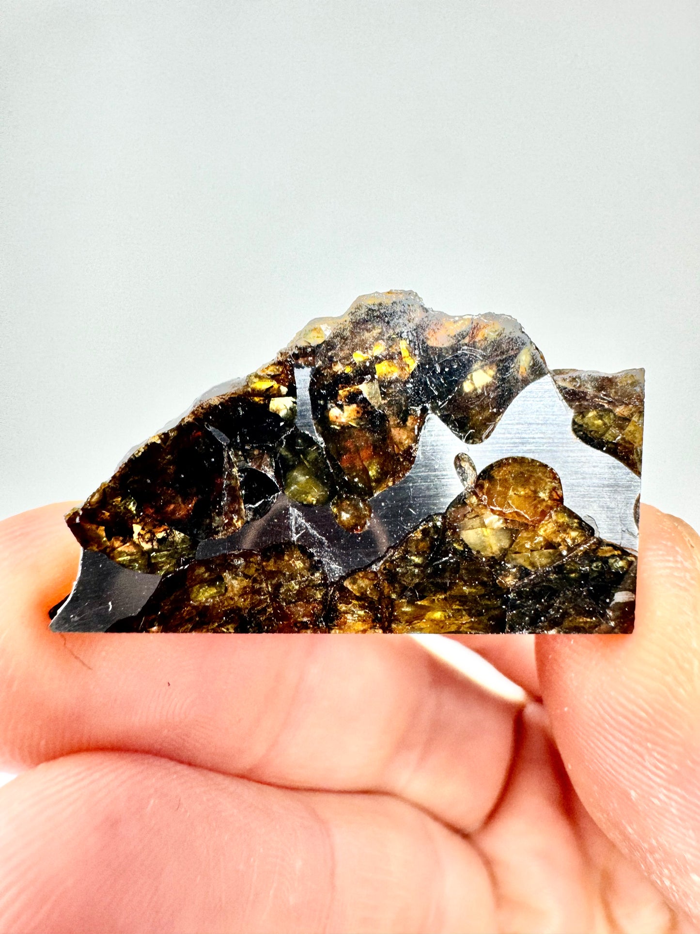 Brahin Pallasite Meteorite - 4.6g - From The Mantle/Core Of An Asteroid