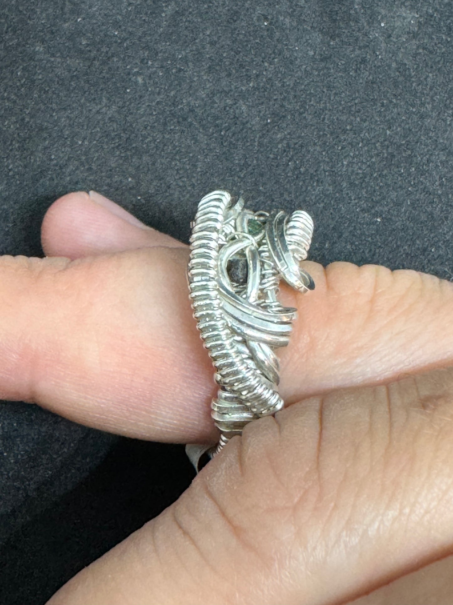Meteorite Ring: Chelyabinsk/Apatite - Size 6.5