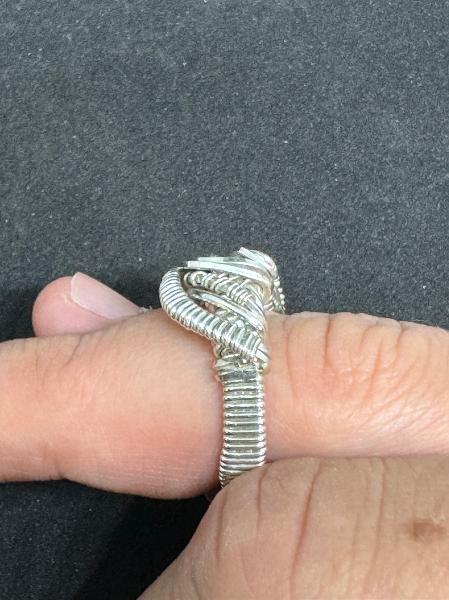 Meteorite Ring: Chelyabinsk/Apatite - Size 6.5