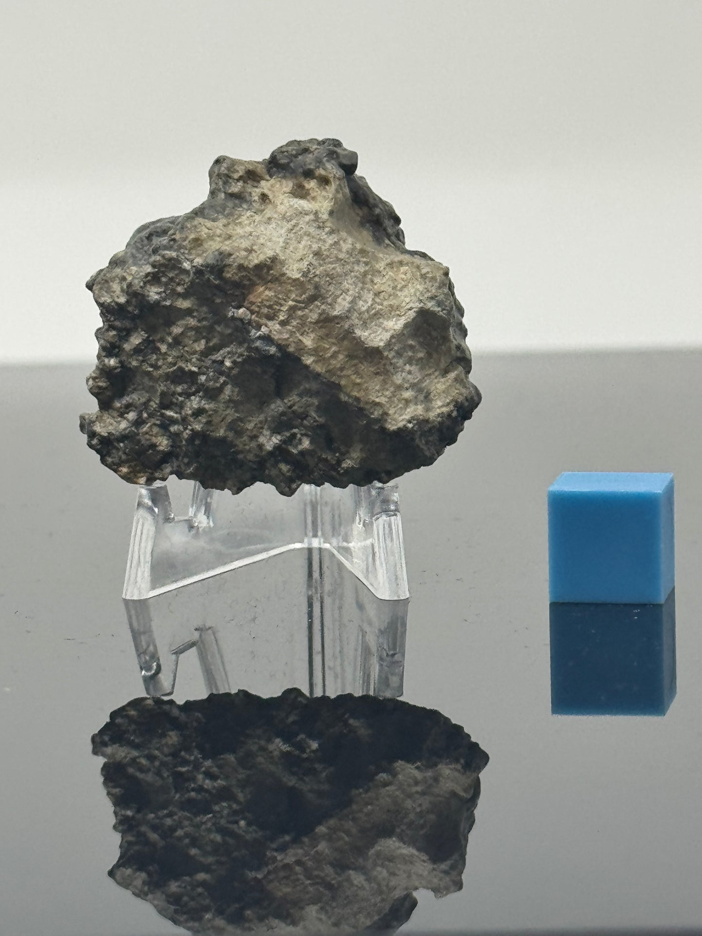 19.0g Gadamis 005 Lunar Meteorite END CUT - Rare Ferroan Anorthosite, Cataclastic - Polished - “The Apollo Lunar”
