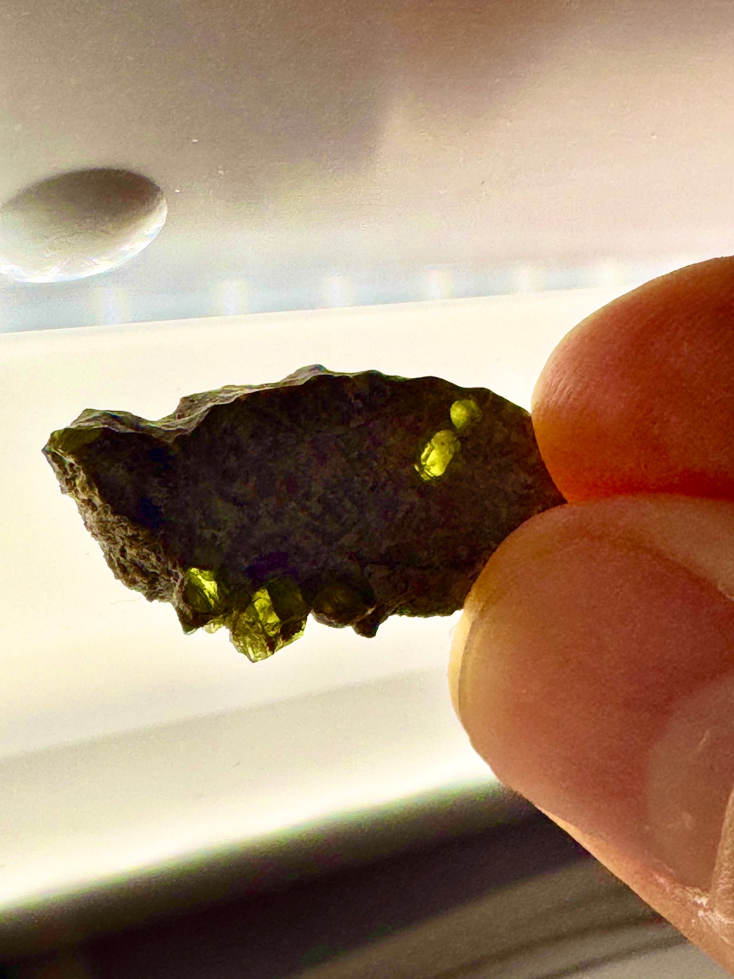 1.4g Erg Chech 002 Meteorite - Translucent Pyroxene Crystals - The Oldest Volcanic Rock in the Solar System!