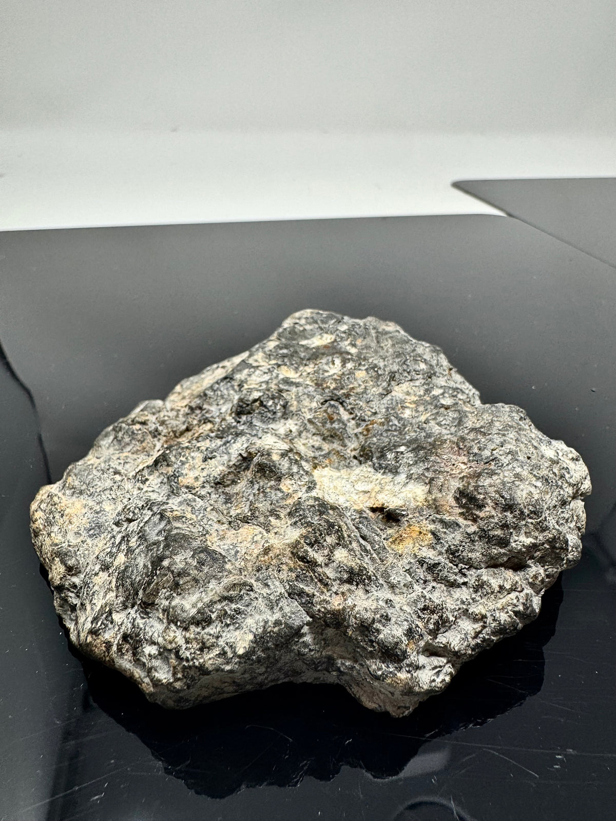 NEW/MAIN MASS/FLUORESCES! 431.5g Jaw-Dropping Personal Classification of NWA 18785 Aubrite - Fragmental Monomict Breccia, Enstatite Achondrite Meteorite - Evidence of Possible Linkage To Planet Mercury