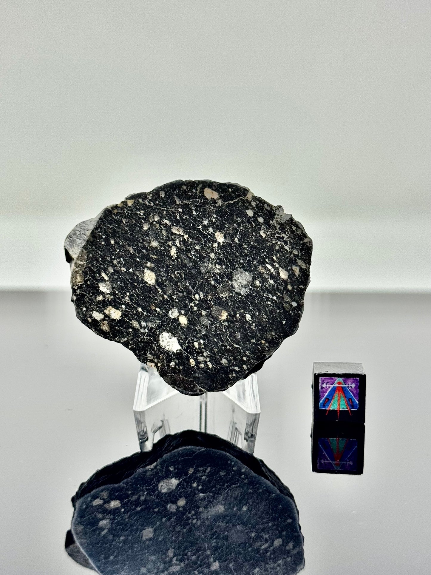 NEW! 49.5 Newly Discovered Lunar Breccia - MAIN MASS/END CUT! A Genuine Piece Of Our Moon!