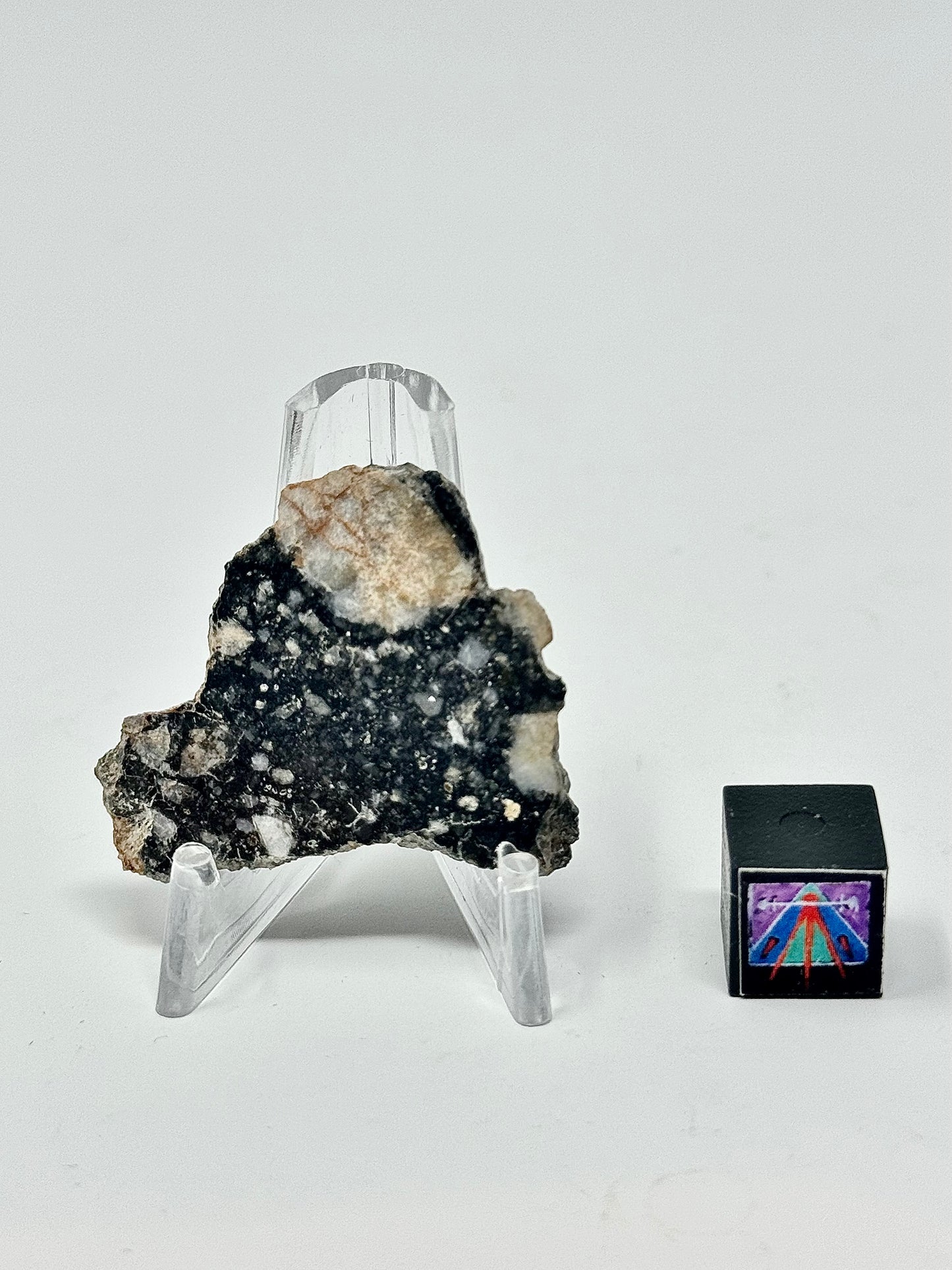 Stunning 3.5g NWA 14685 Lunar Fragmental Breccia - Full Slice - A Chunk Of Our Moon!