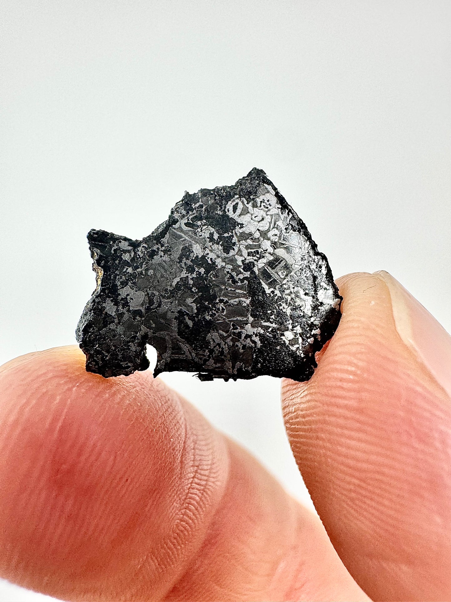 NEW! 1.5g Extremely High Iron Winonaite Meteorite Under Study - A Primitive Achondrite!