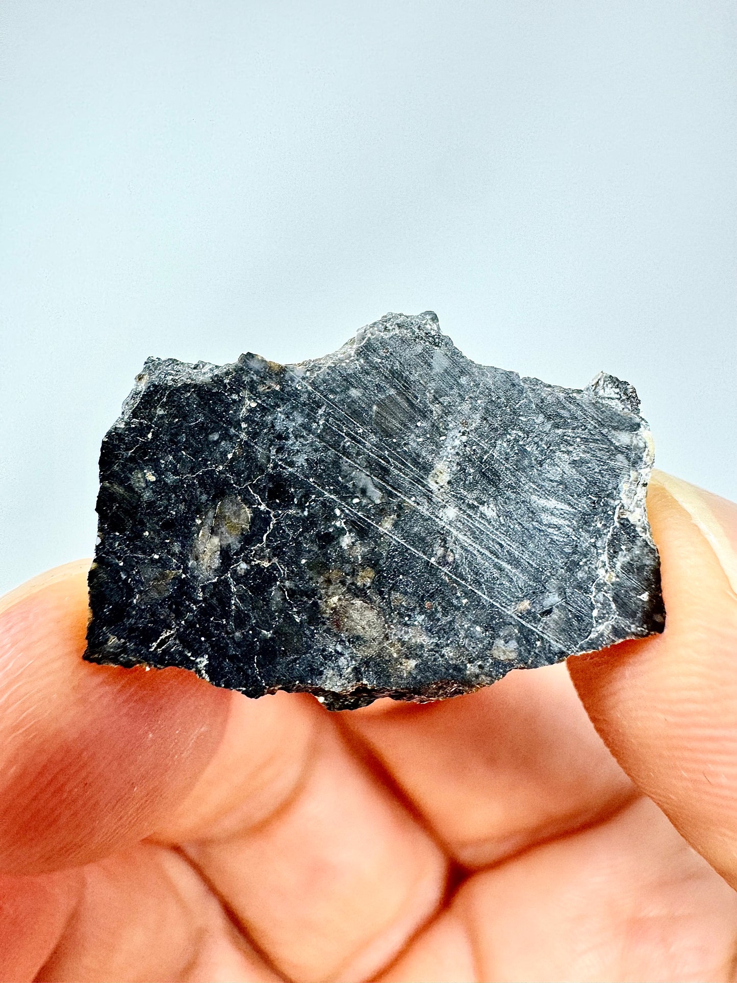 NEW! 2.8g Jaw-Dropping Personal Classification of NWA 18785 Aubrite - Fragmental Monomict Breccia, Enstatite Achondrite Meteorite - Evidence of Possible Linkage To Planet Mercury