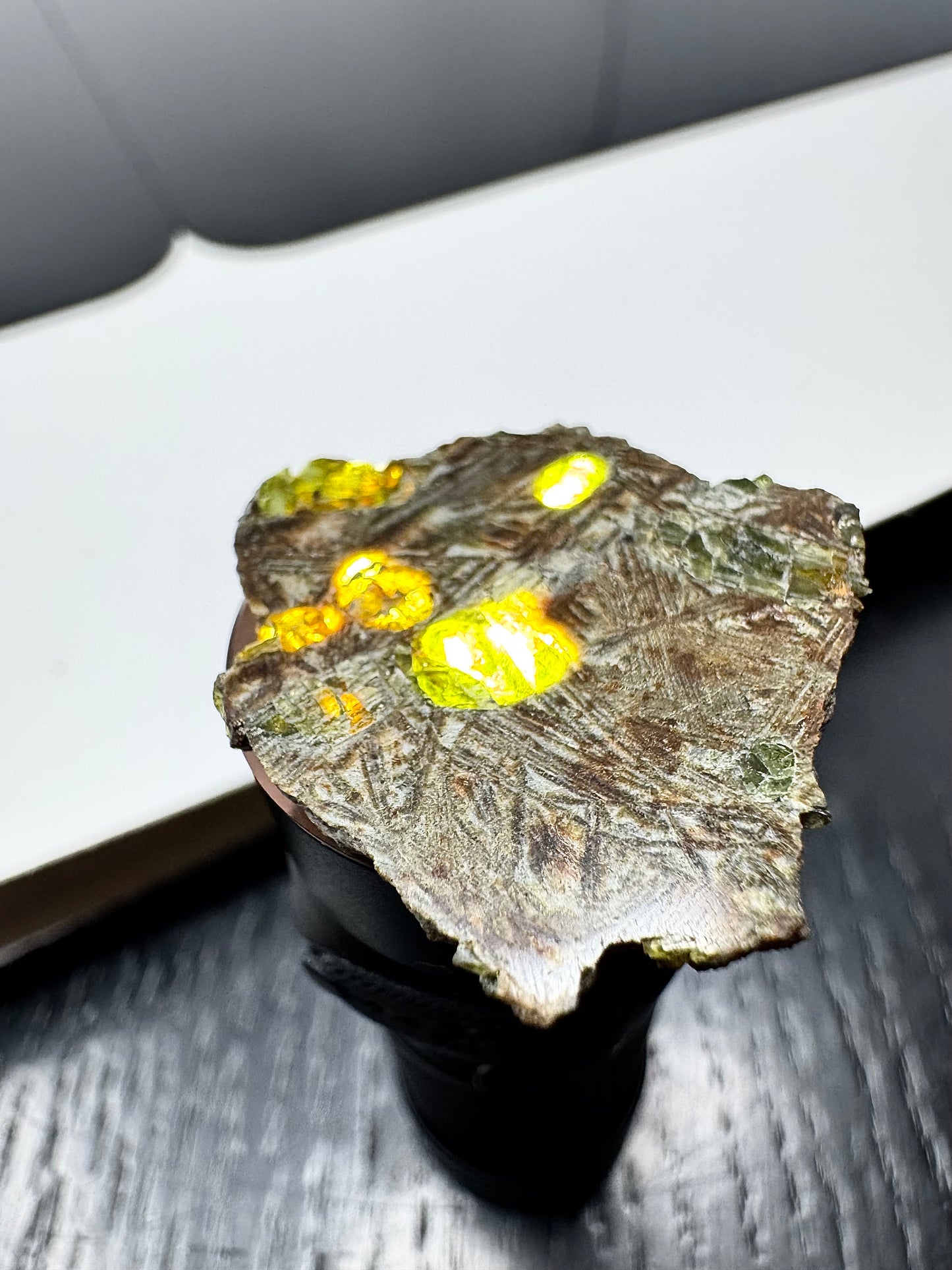 2.2g Stunning Erg Chech 002 Meteorite - Translucent Pyroxene Crystals - The Oldest Volcanic Rock in the Solar System!
