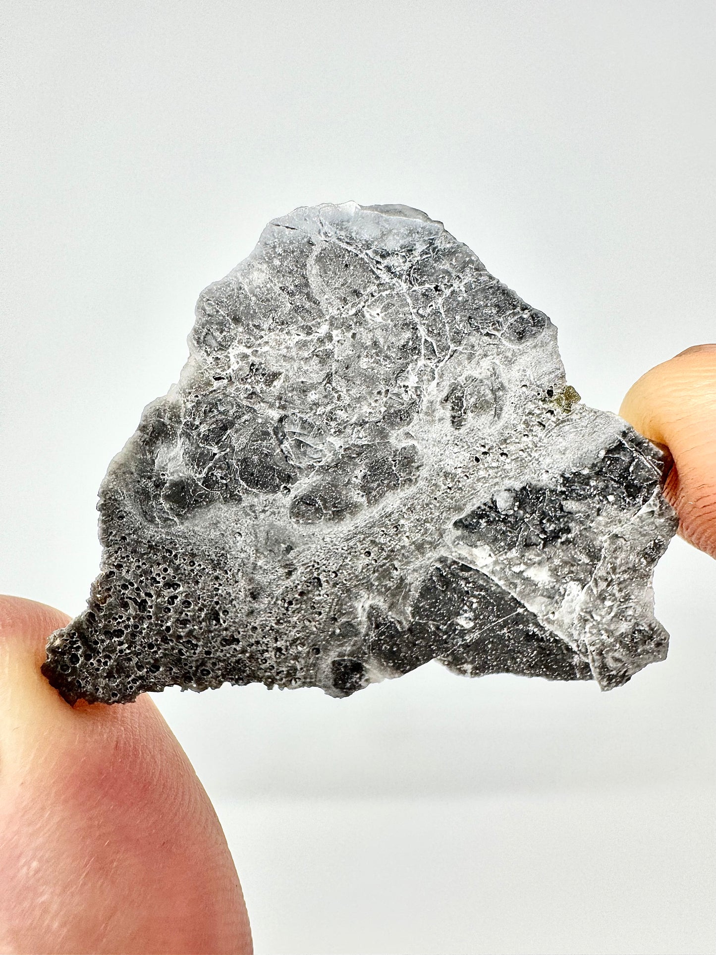 4.0g Lunar Troctolitic Melt - Lots Of Vesicles Present Throughout! A Rare Lunar Meteorite From The Moon
