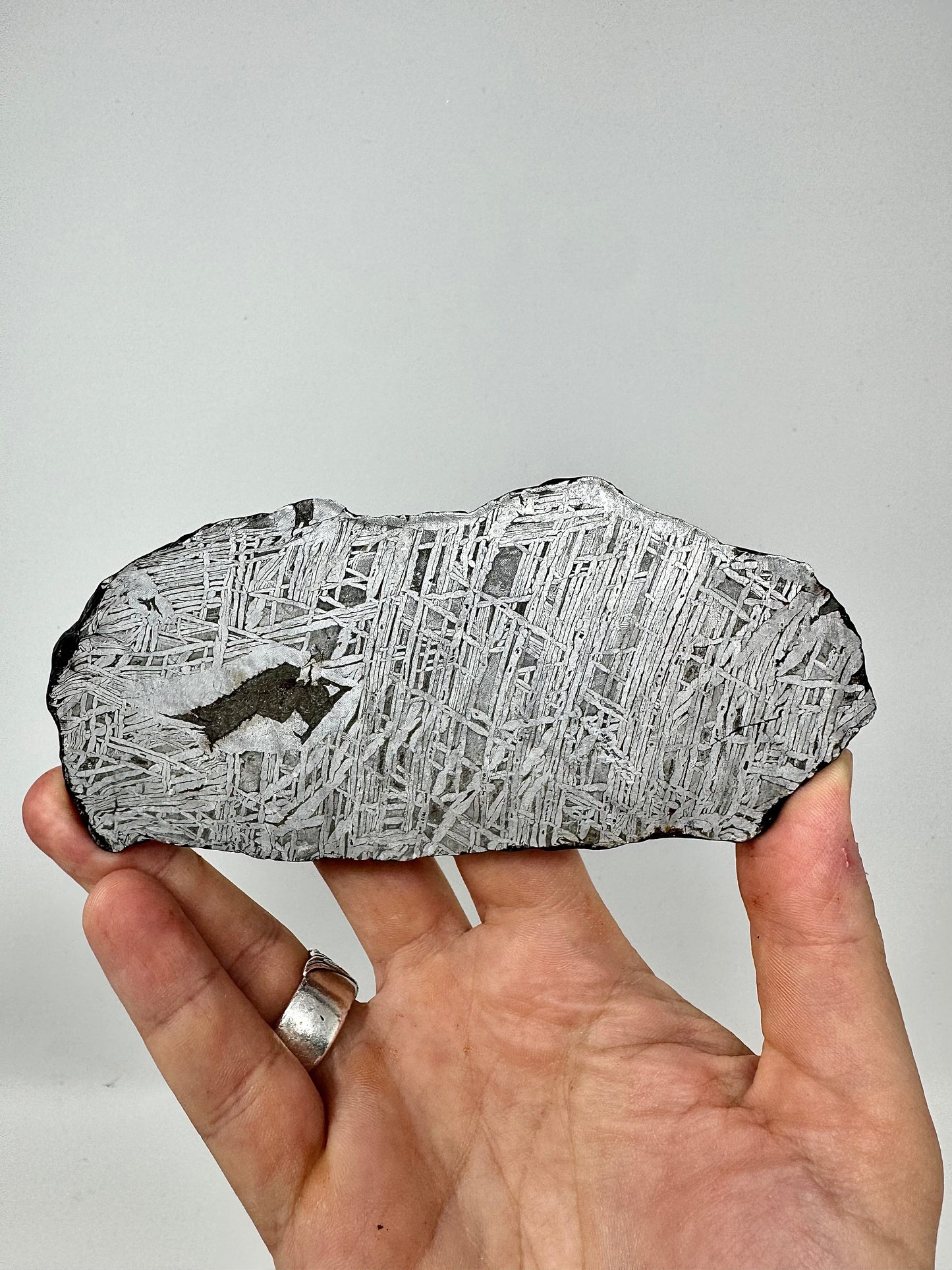 232.1g Aletai Meteorite - Beautiful Pattern - From The Core Of An Asteroid!
