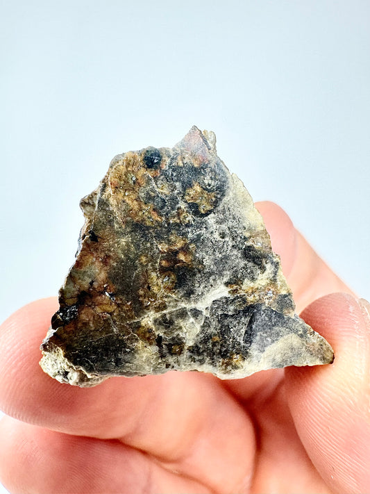 10.8g Djoua 001 Enstatite Achondrite Meteorite - Thick Cut! Evidence of Planet Mercury - Marble Appearance