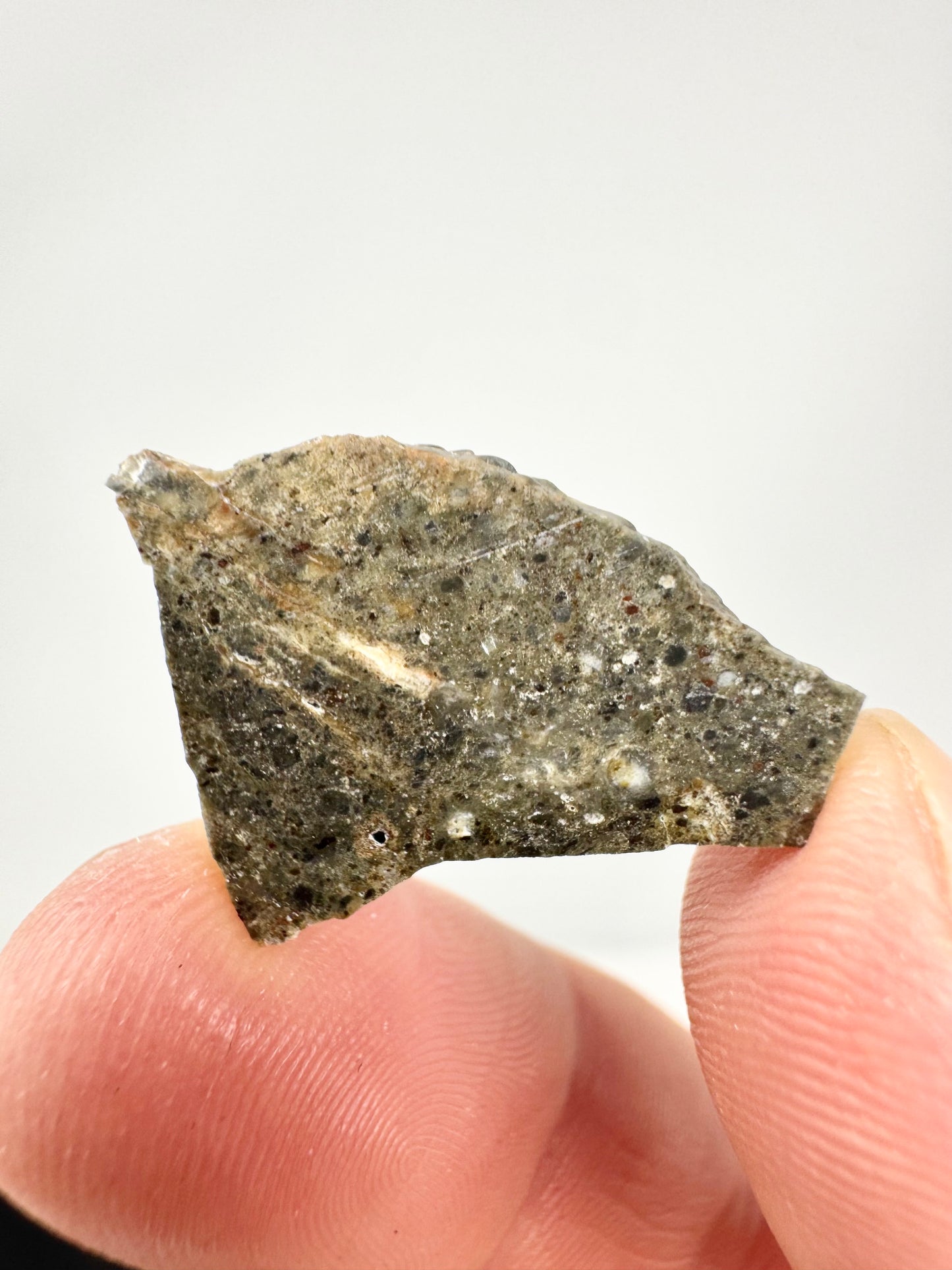 NEW! Rare Lunar Troctolite - 1.9g - Lunar Meteorite From Deep Within The Moon’s Crust