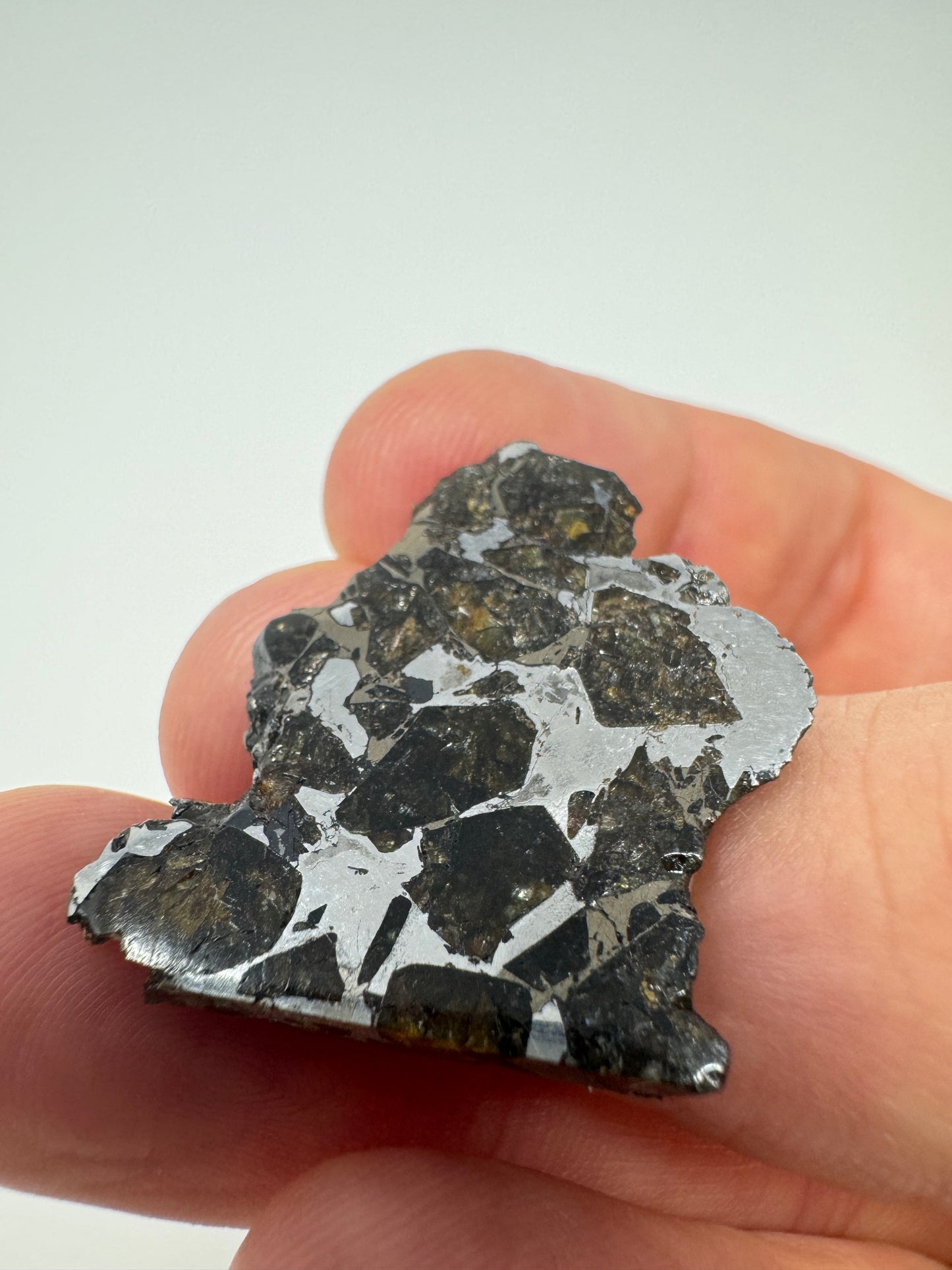 Brahin Pallasite Meteorite - 6.2g - From The Mantle/Core Of An Asteroid