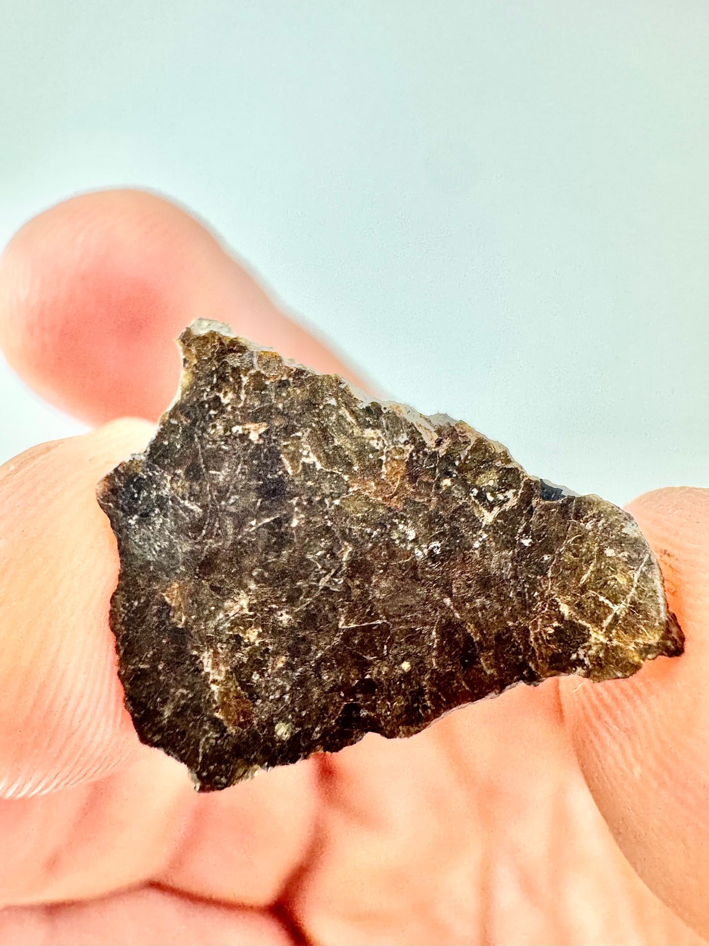 1.2g NWA 16317 Translucent Diogenite Meteorite - Parent Body: Asteroid Vesta