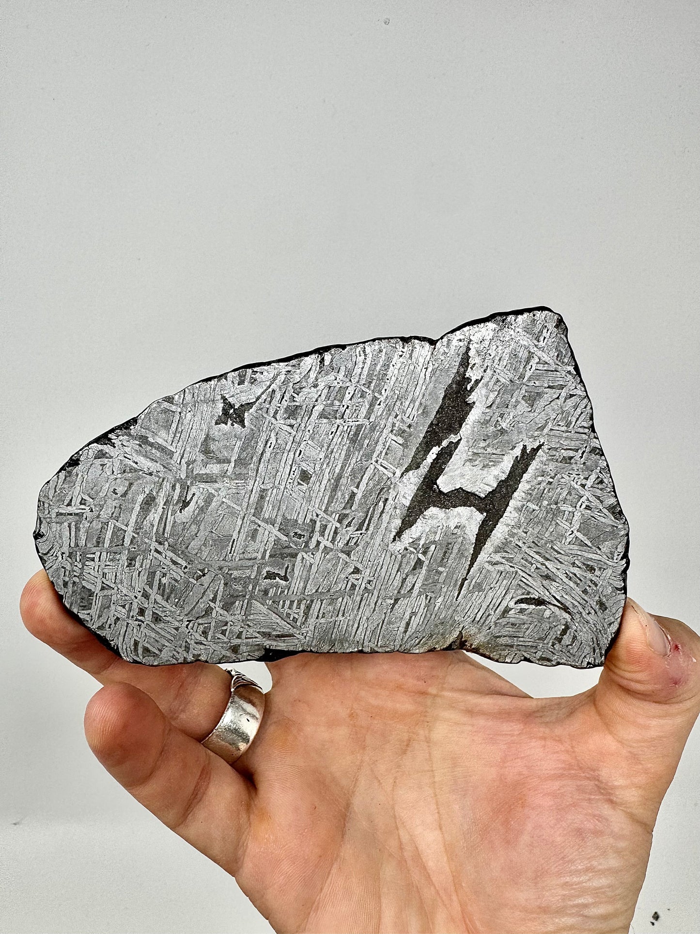 207.6g Aletai Meteorite - Beautiful Pattern - From The Core Of An Asteroid!