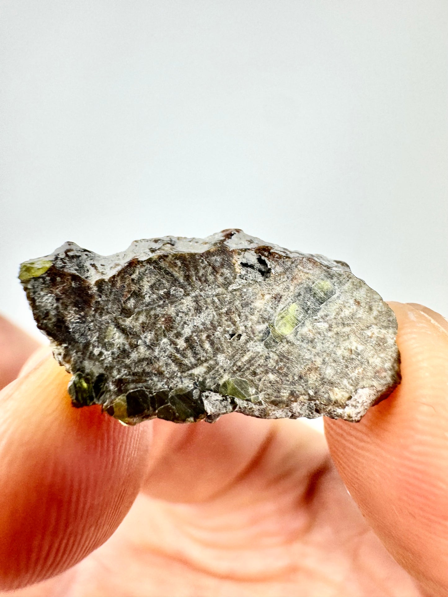 1.4g Erg Chech 002 Meteorite - Translucent Pyroxene Crystals - The Oldest Volcanic Rock in the Solar System!