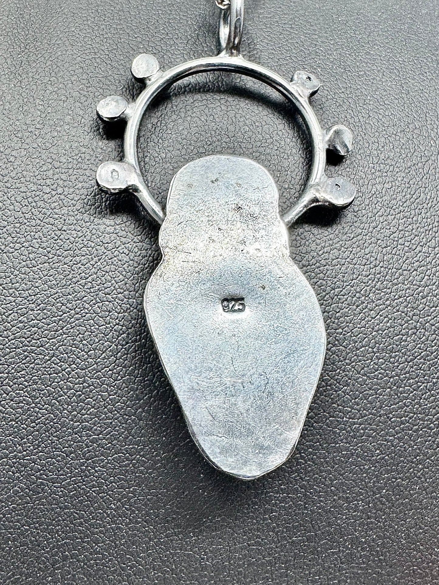 Surface of the Moon Collection: Genuine Najir 005 Lunar Meteorite and Pietersite in .925 Silver Necklace - Handmade/One of a Kind w/ Lunar Moon Dust Infused Silver - Comes with COA