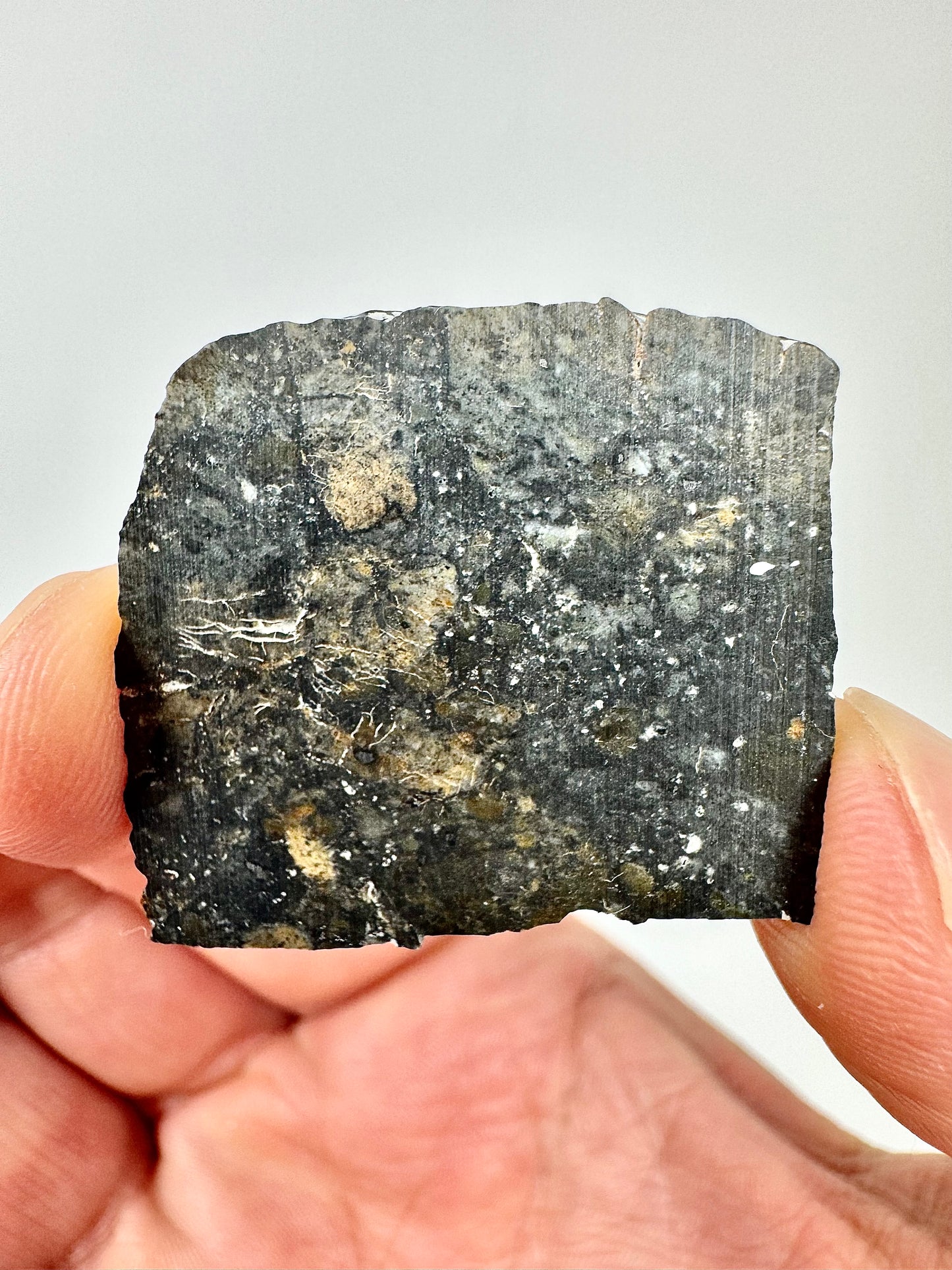 4.4g NWA 17680 “The Blue Lunar” Breathtaking Lunar Melt Breccia With Blue Tint! A Genuine Stone From Our Moon!