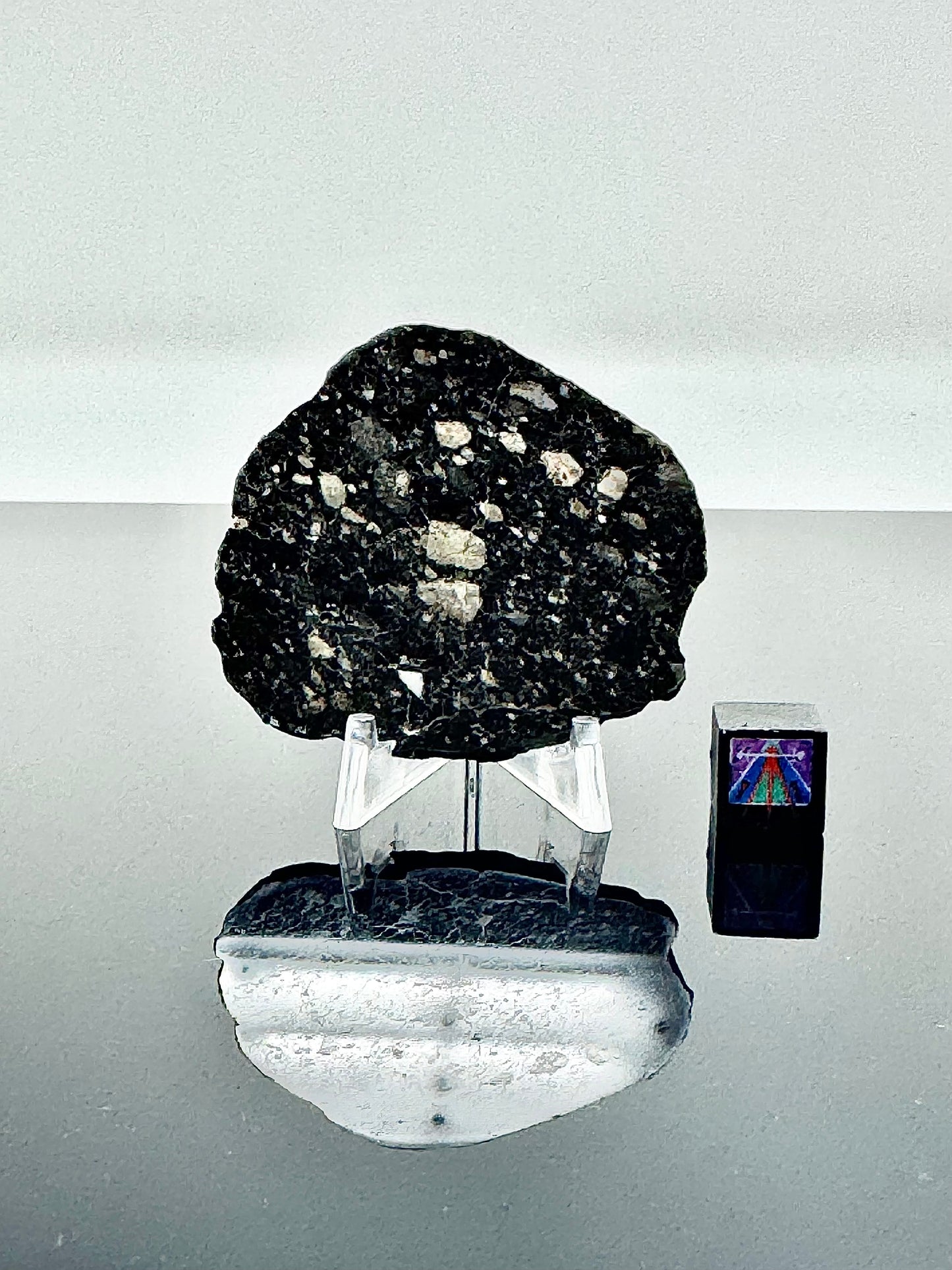 NEW! 8.3g Newly Discovered Lunar Breccia - FULL SLICE - A Genuine Piece Of Our Moon!