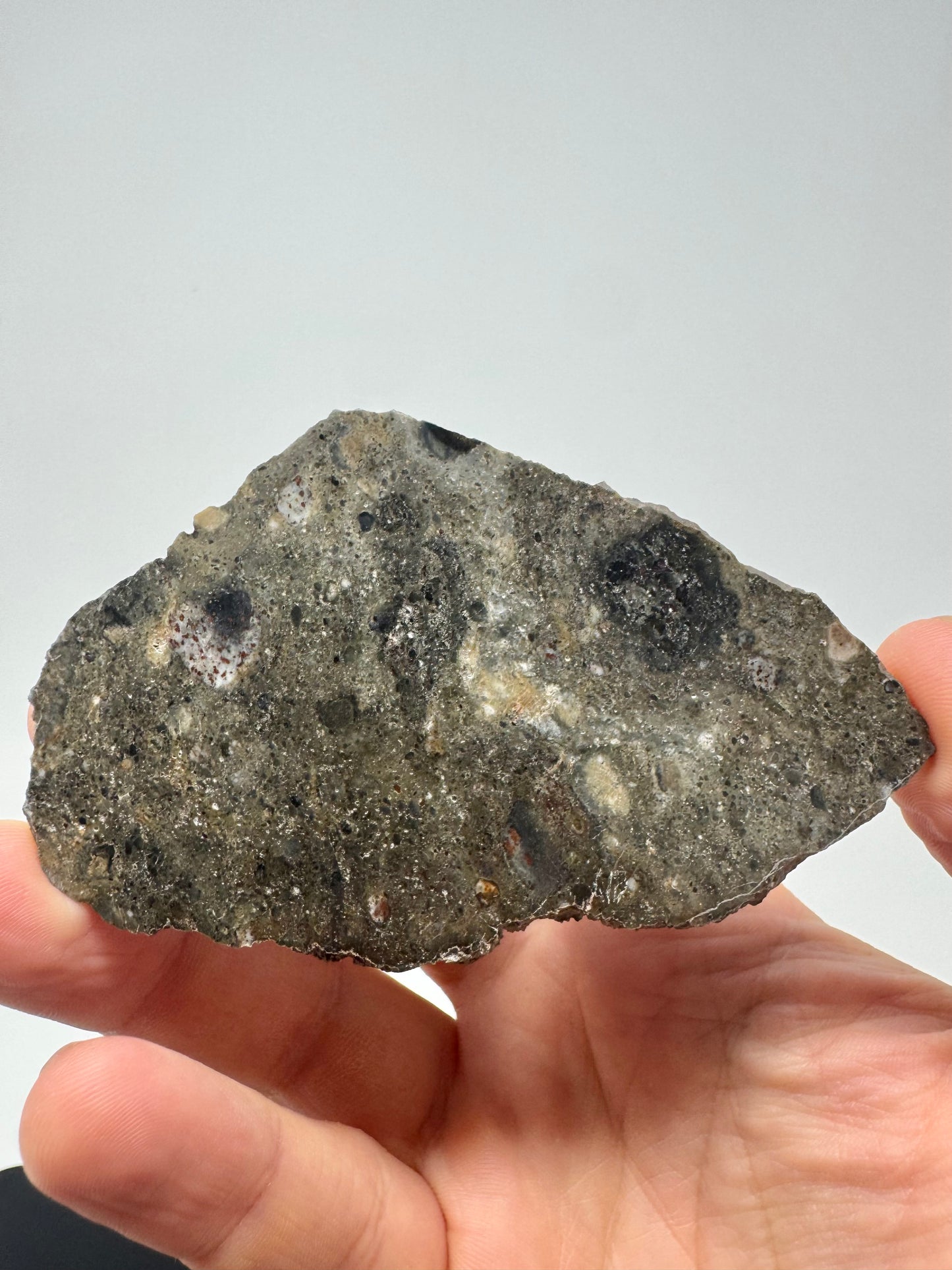 NEW! Rare Lunar Troctolite - 25.2g - Lunar Meteorite From Deep Within The Moon’s Crust
