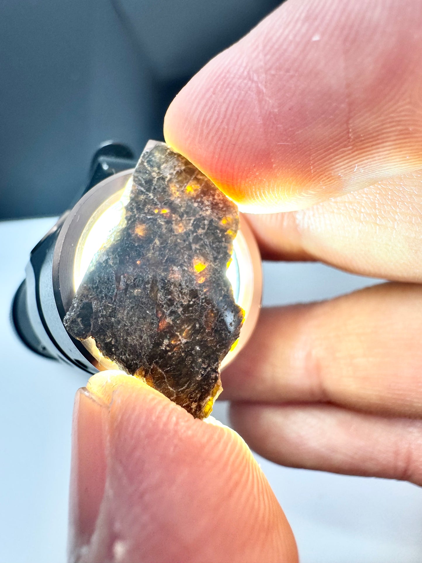 1.2g NWA 16317 Translucent Diogenite Meteorite - Parent Body: Asteroid Vesta