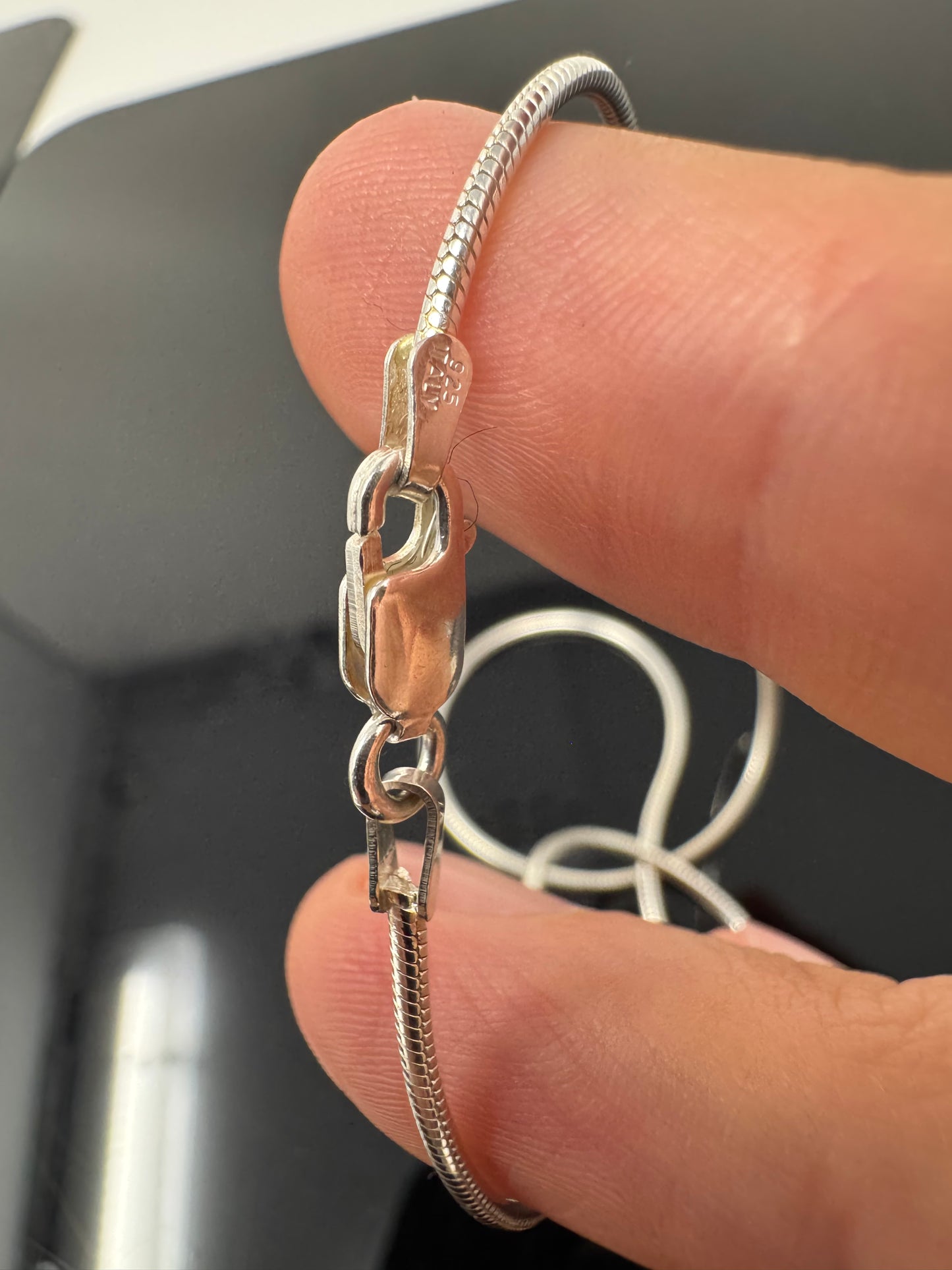 Surface of the Moon Collection: Genuine NWA 17679 Lunar Meteorite .925 Silver Necklace - Handmade/One of a Kind w/ Lunar Dust Infused Silver - Comes with COA