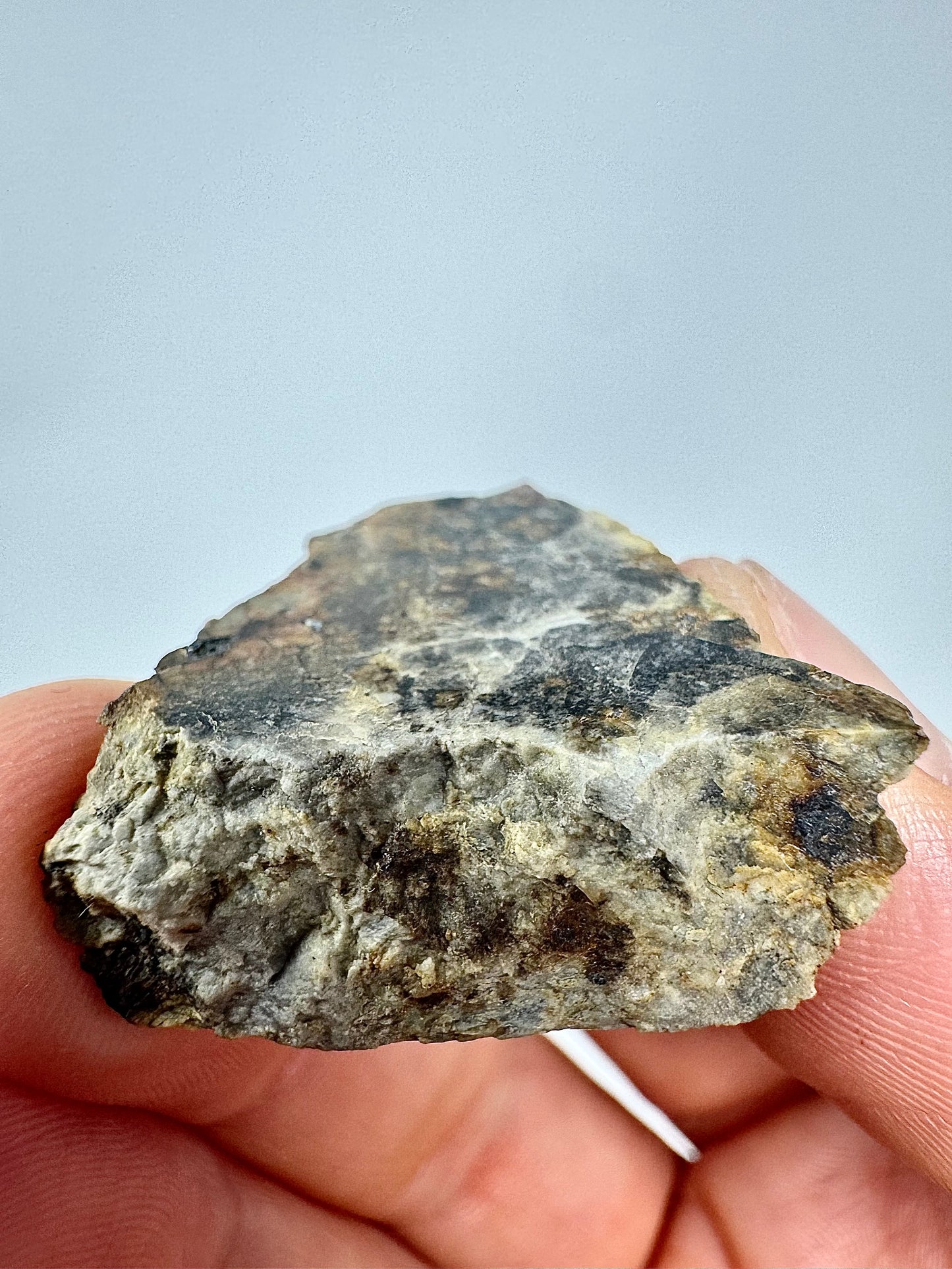 10.8g Djoua 001 Enstatite Achondrite Meteorite - Thick Cut! Evidence of Planet Mercury - Marble Appearance