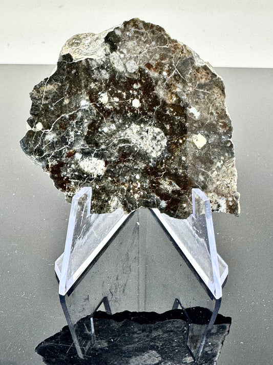 27.3g NWA 17270 Lunar Melt Breccia Meteorite END CUT - From Our Moon!