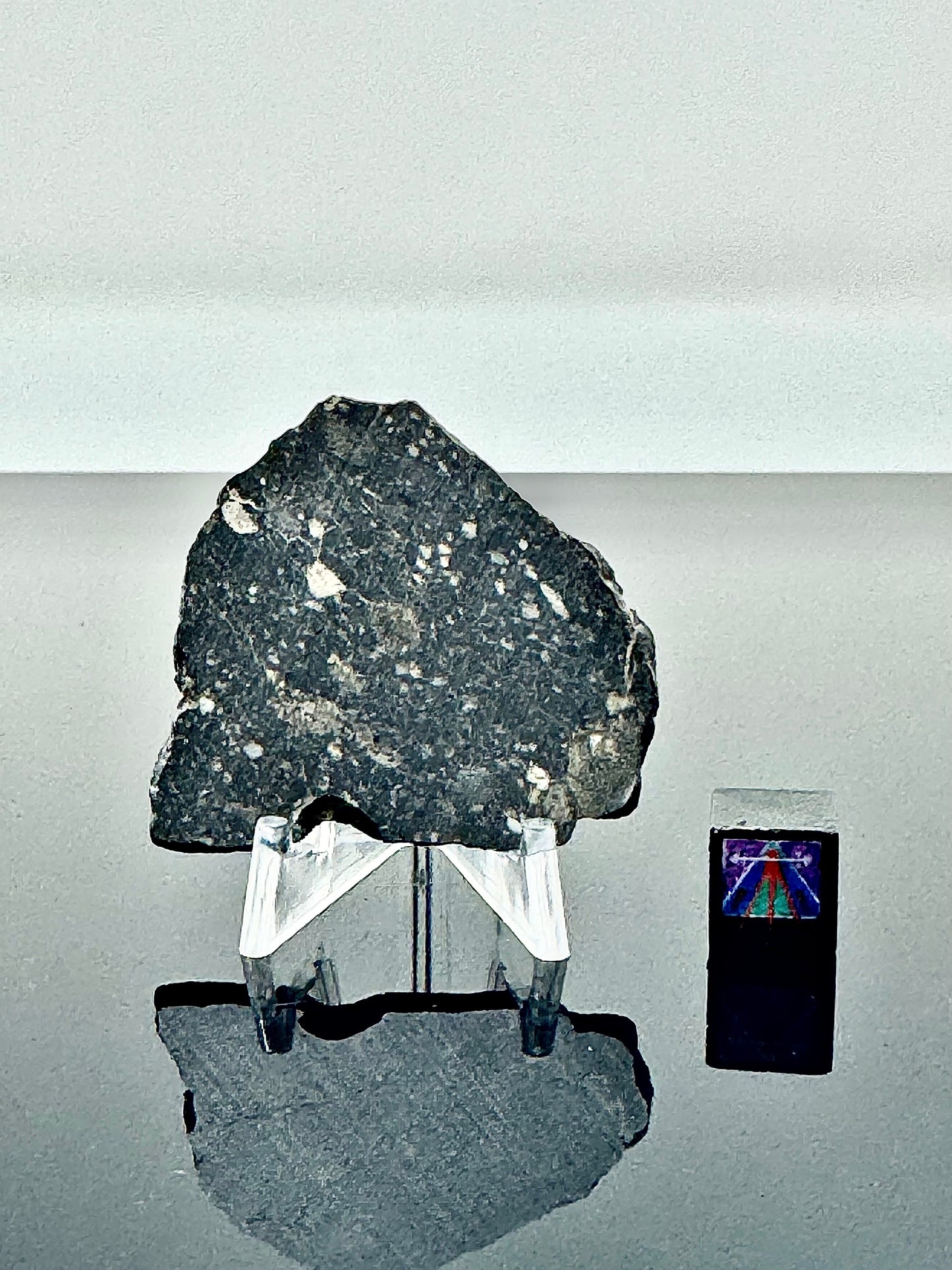 NEW! 7.2g Newly Discovered Lunar Breccia - FULL SLICE - A Genuine Piece Of Our Moon!