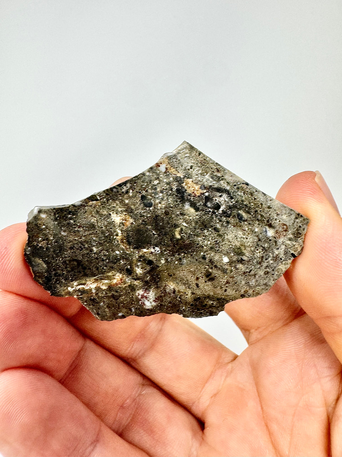 NEW! Rare Lunar Troctolite - 10.5g - Lunar Meteorite From Deep Within The Moon’s Crust