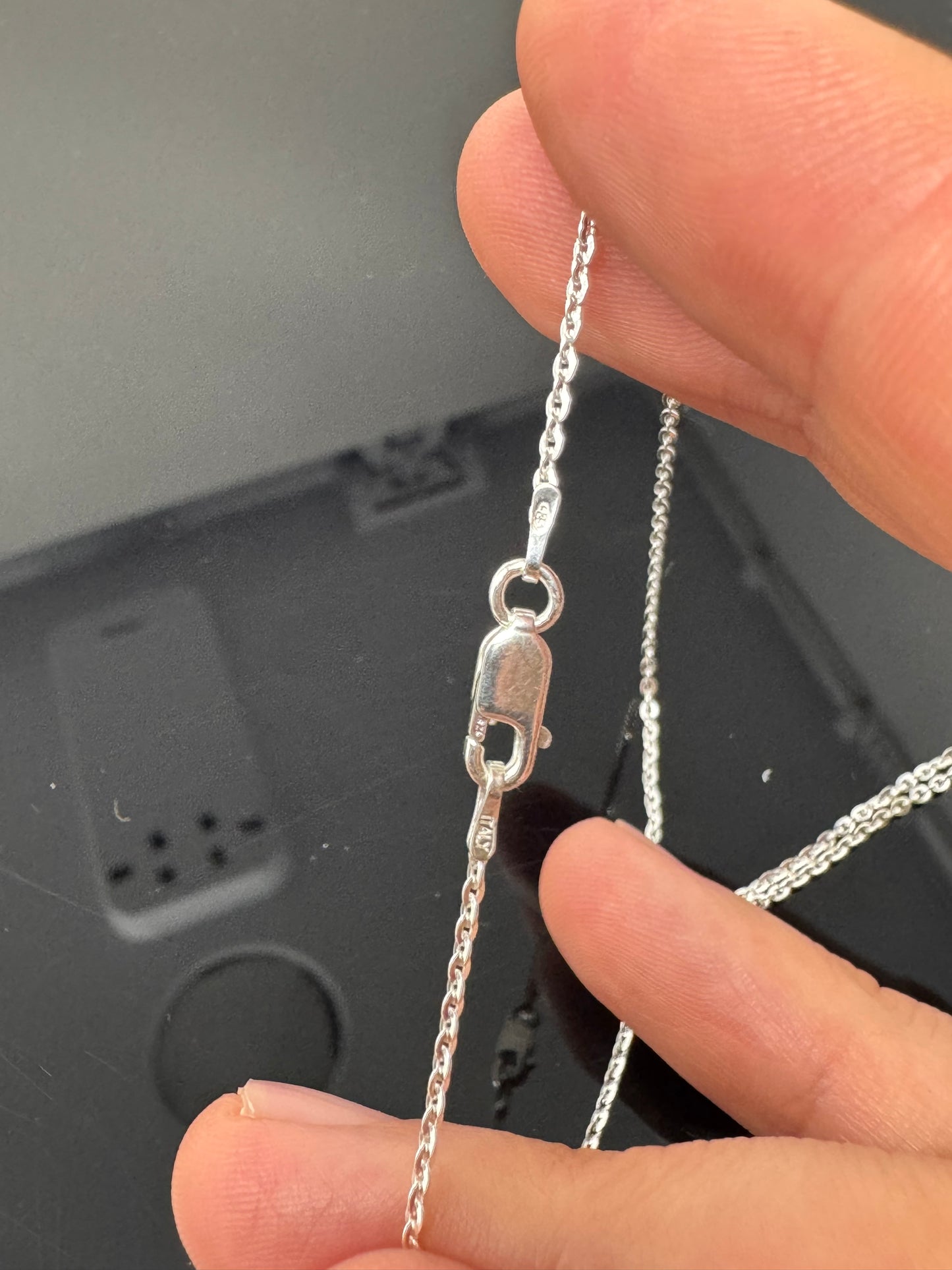 Surface of the Moon Collection: TASSÉDET 004 Meteorite (Asteroid) + Moldavite and Raw Diamond - Silver .925 Necklace and Chain - Handmade - One of a Kind - Genuine Lunar Dust Mixed In Silver w/ COA