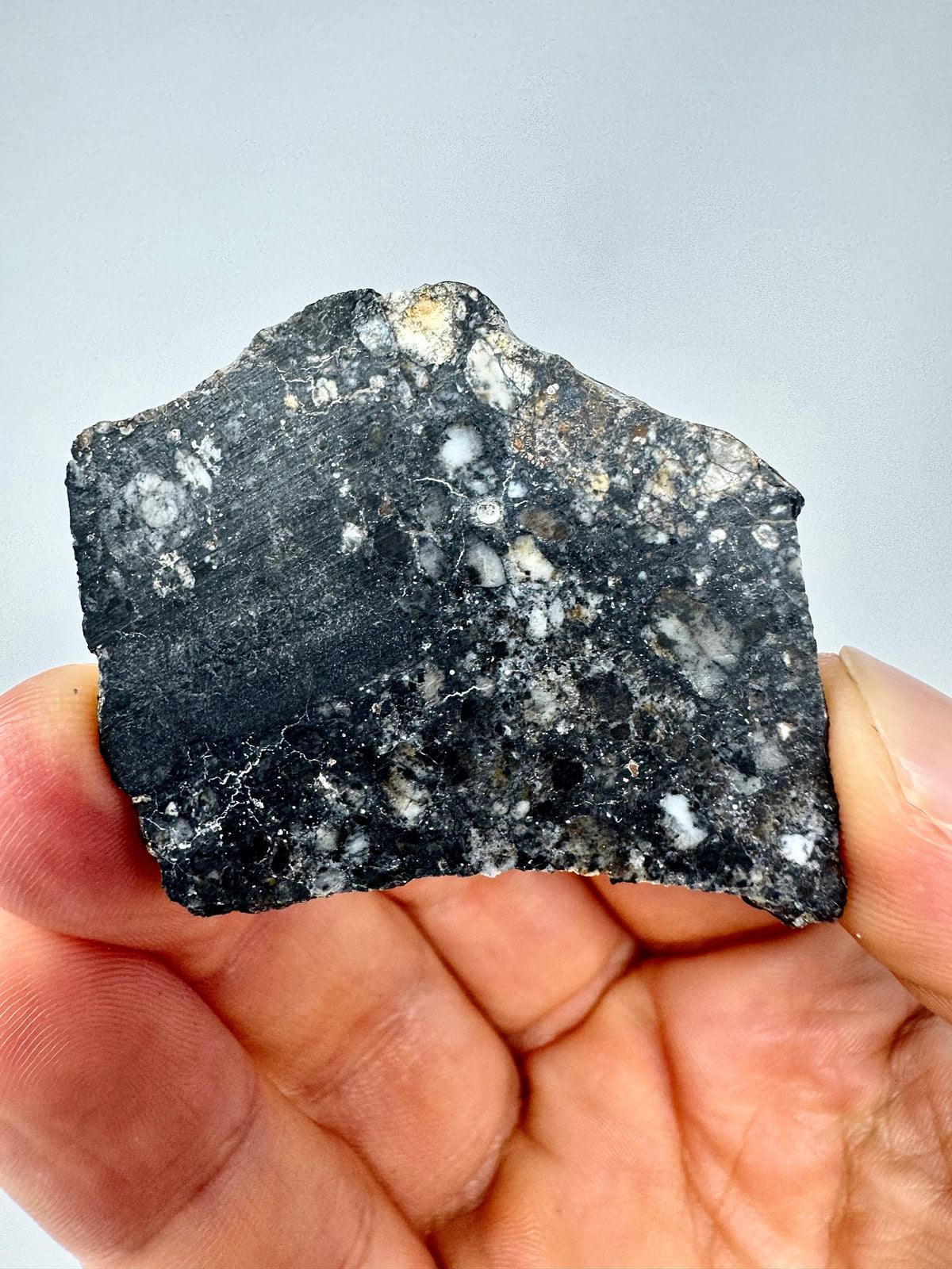 NEW: 10.4g Personal Classification of NWA 18785 Aubrite - Fragmental Monomict Breccia, Enstatite Achondrite Meteorite - Evidence of Possible Linkage To Planet Mercury