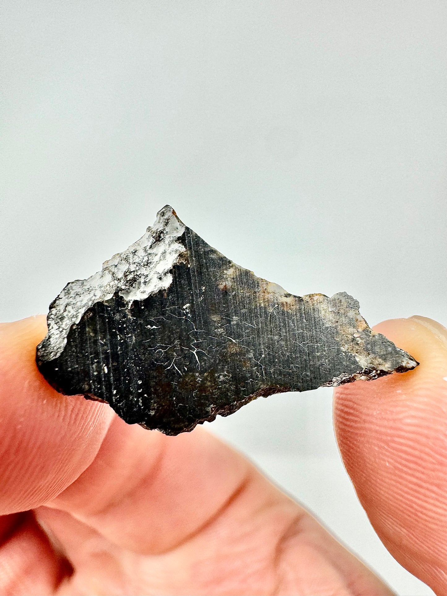 1.2g NWA 17680 “The Blue Lunar” Breathtaking Lunar Melt Breccia With Blue Tint! A Genuine Stone From Our Moon!