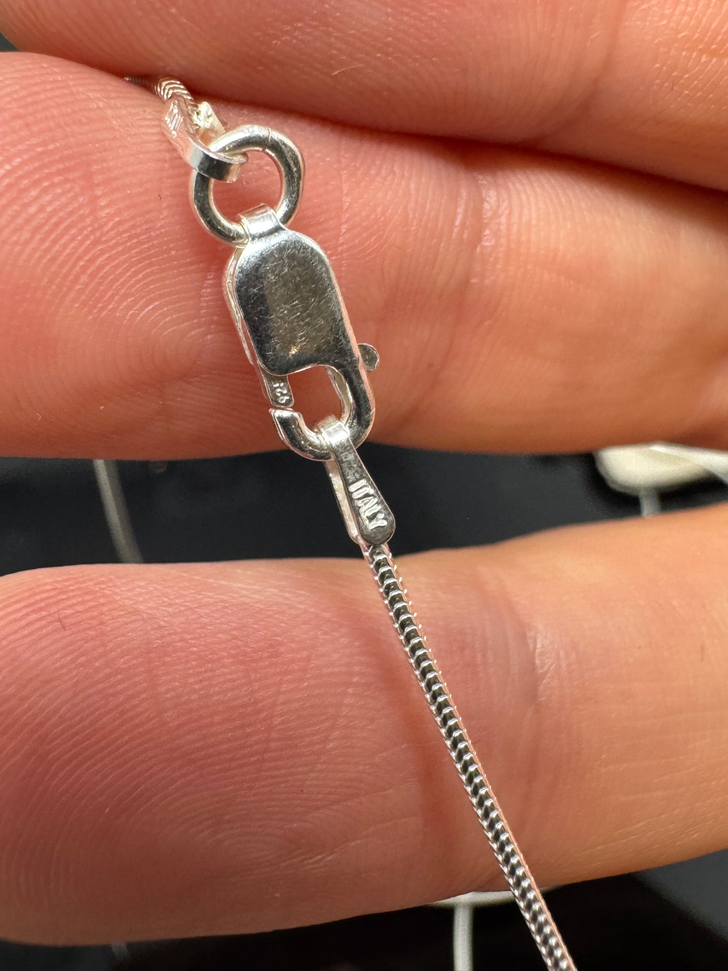 Surface of the Moon Collection: TASSÉDET 004 Meteorite (Asteroid) - Silver .925 Necklace + Chain - Handmade - One of a Kind - Genuine Lunar Dust Mixed In Silver w/ COA