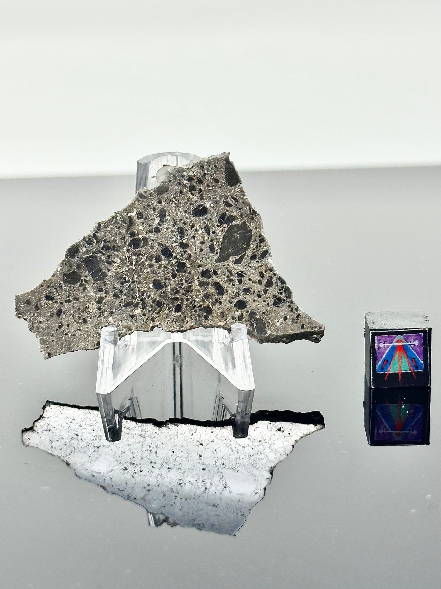 Rare NEA 089 Lunar Troctolitic Melt - 3.2g - Lunar Meteorite From Deep Within The Moon’s Crust