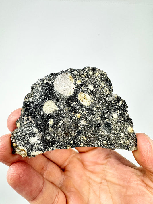 22.9g Stunning Diogenite Meteorite Under Classification - Beautiful Matrix! Parent Body: Asteroid Vesta