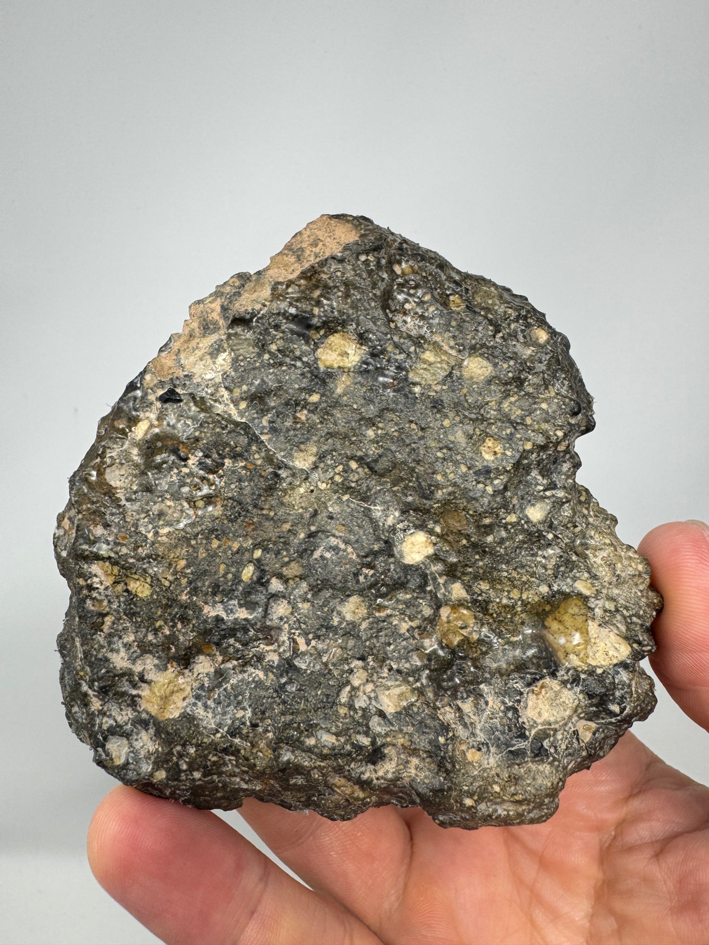 NEW! 174.6g MAIN MASS Stunning Diogenite Meteorite Under Classification - Beautiful Matrix! Parent Body: Asteroid Vesta