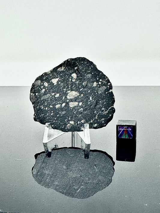 NEW! 8.3g Newly Discovered Lunar Breccia - FULL SLICE - A Genuine Piece Of Our Moon!