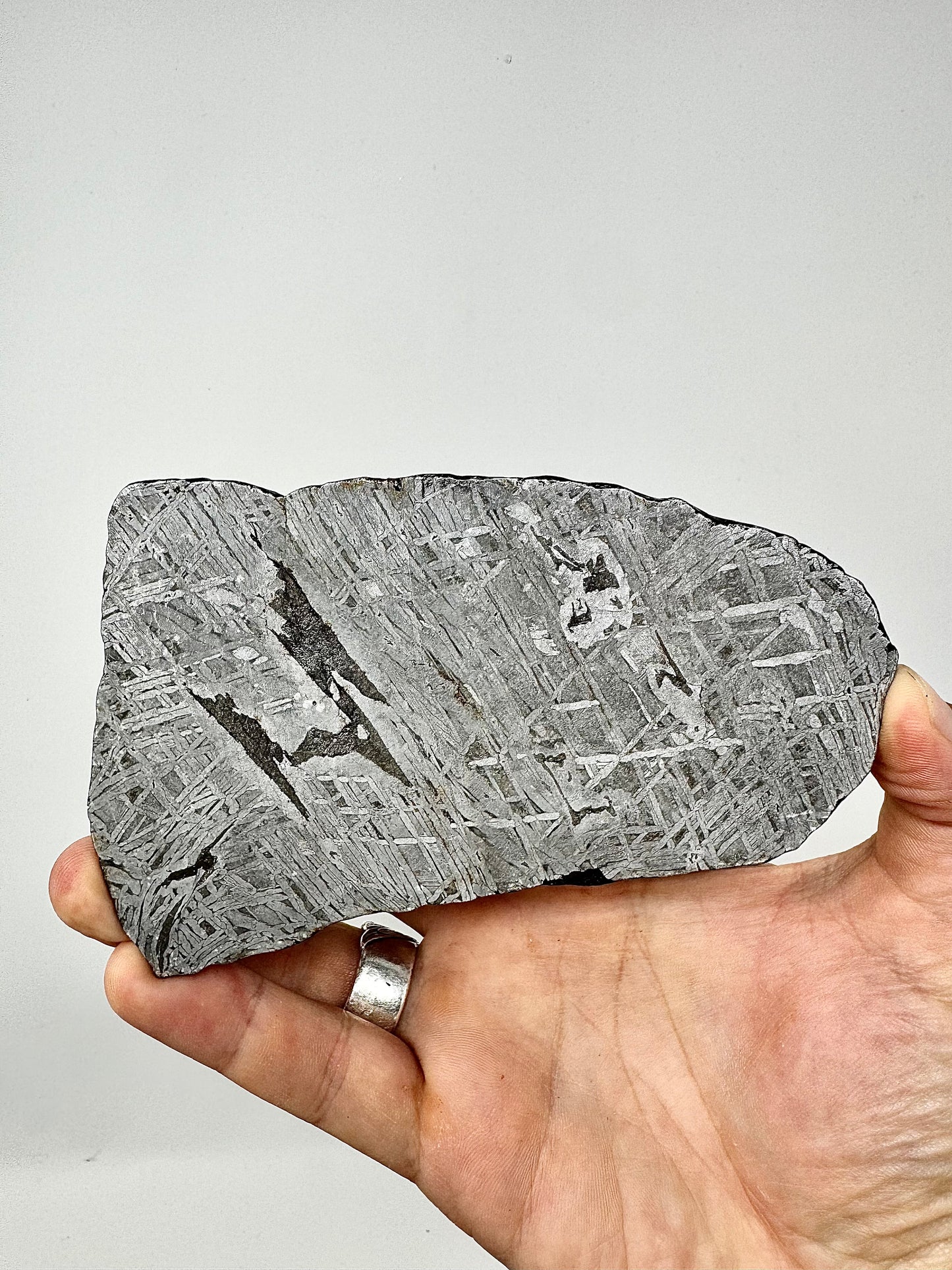 207.6g Aletai Meteorite - Beautiful Pattern - From The Core Of An Asteroid!
