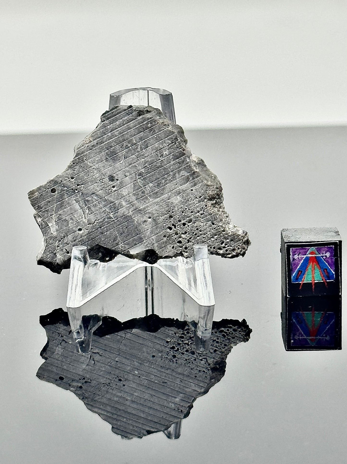 4.0g Lunar Troctolitic Melt - Lots Of Vesicles Present Throughout! A Rare Lunar Meteorite From The Moon