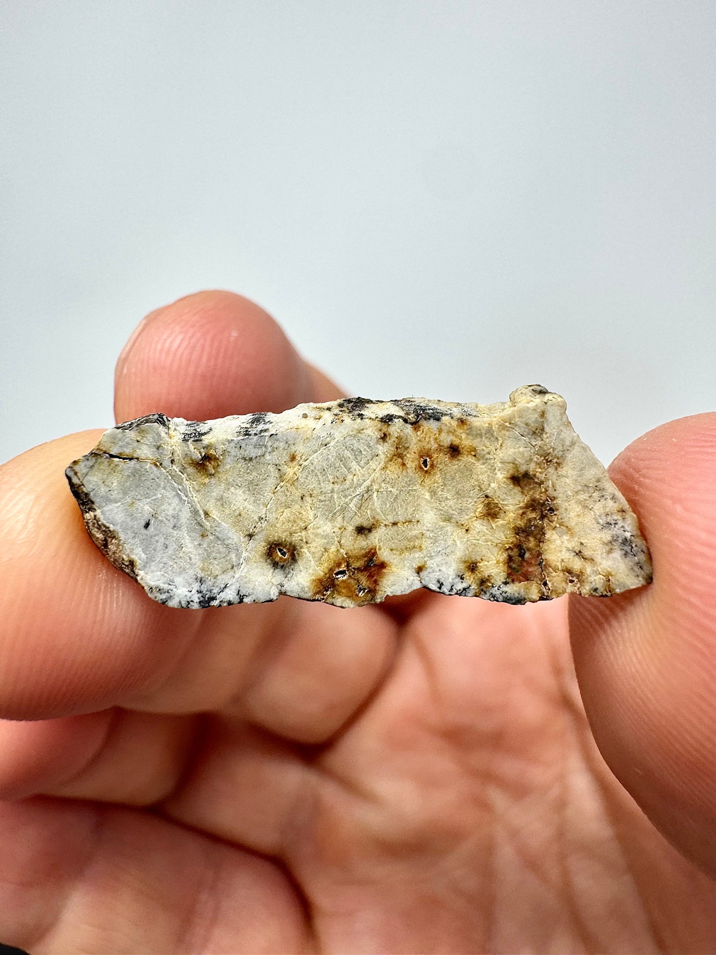 2.1g Djoua 001 Enstatite Achondrite Meteorite - Evidence of Planet Mercury - Marble Appearance