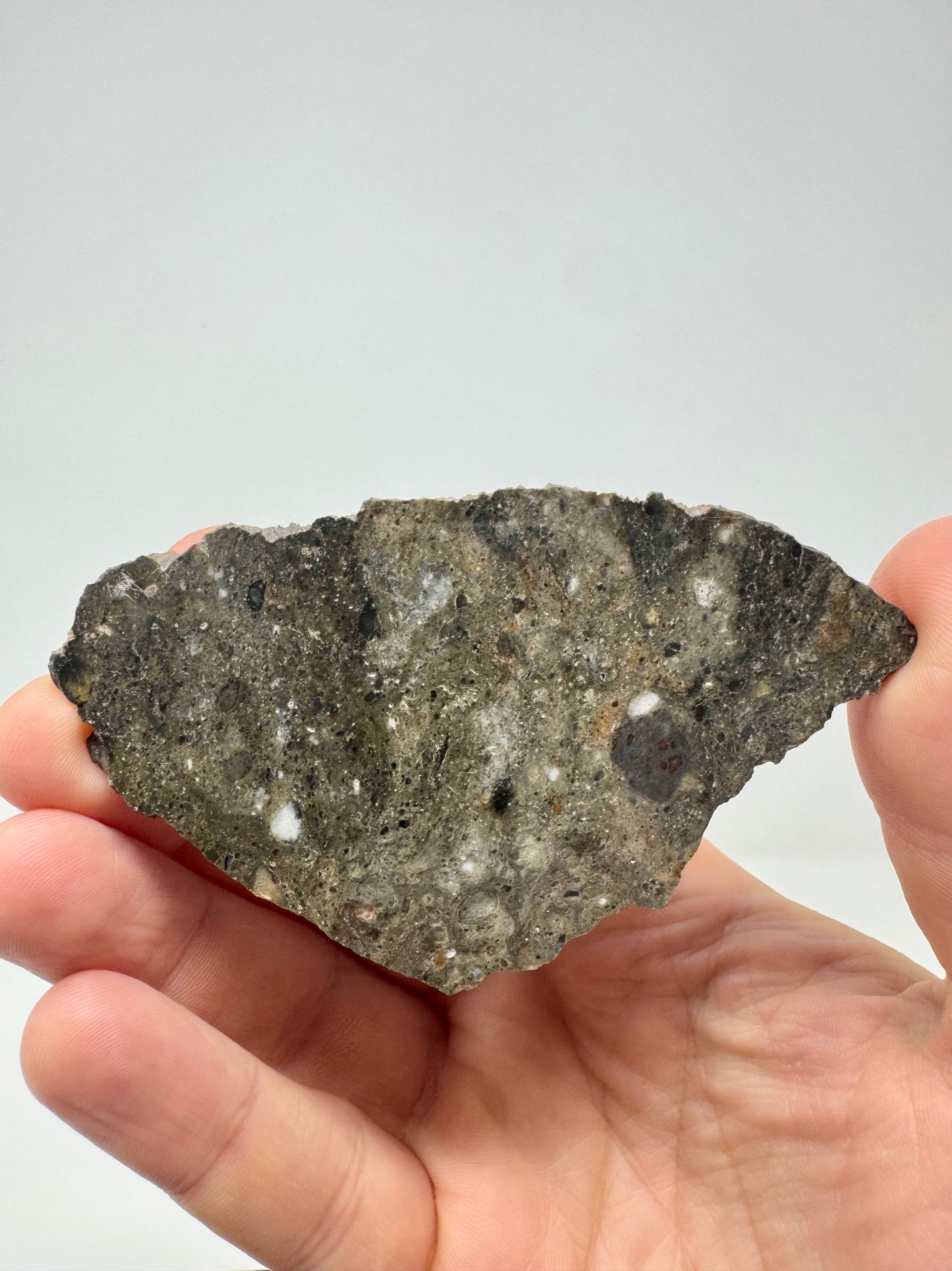 NEW! Rare Lunar Troctolite - 23.2g - Lunar Meteorite From Deep Within The Moon’s Crust