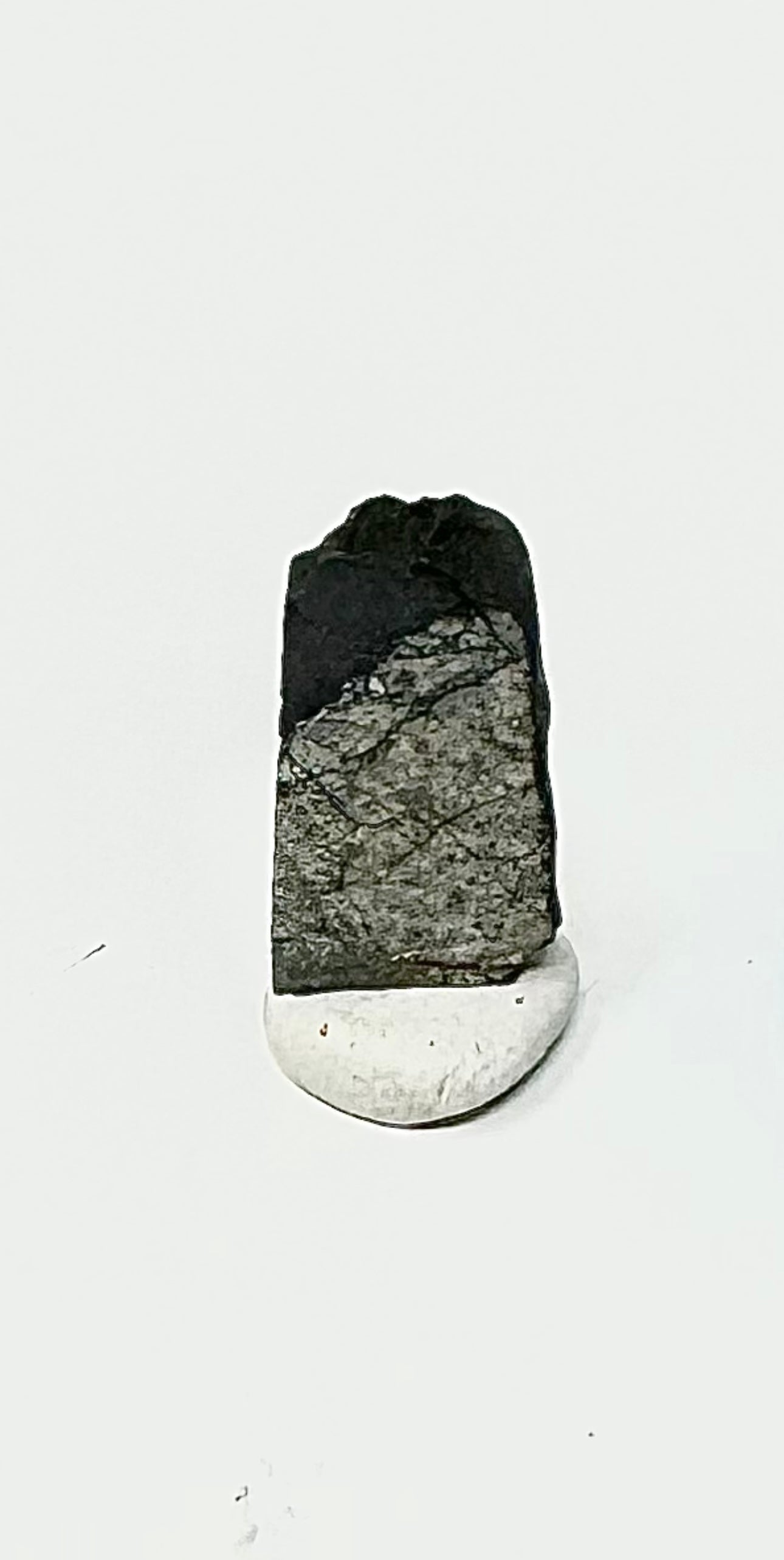 1.7g Chelyabinsk Brecciated Meteorite - Jet Black Crust - Incredibly Fresh and Discovered Immediately After the Fall!