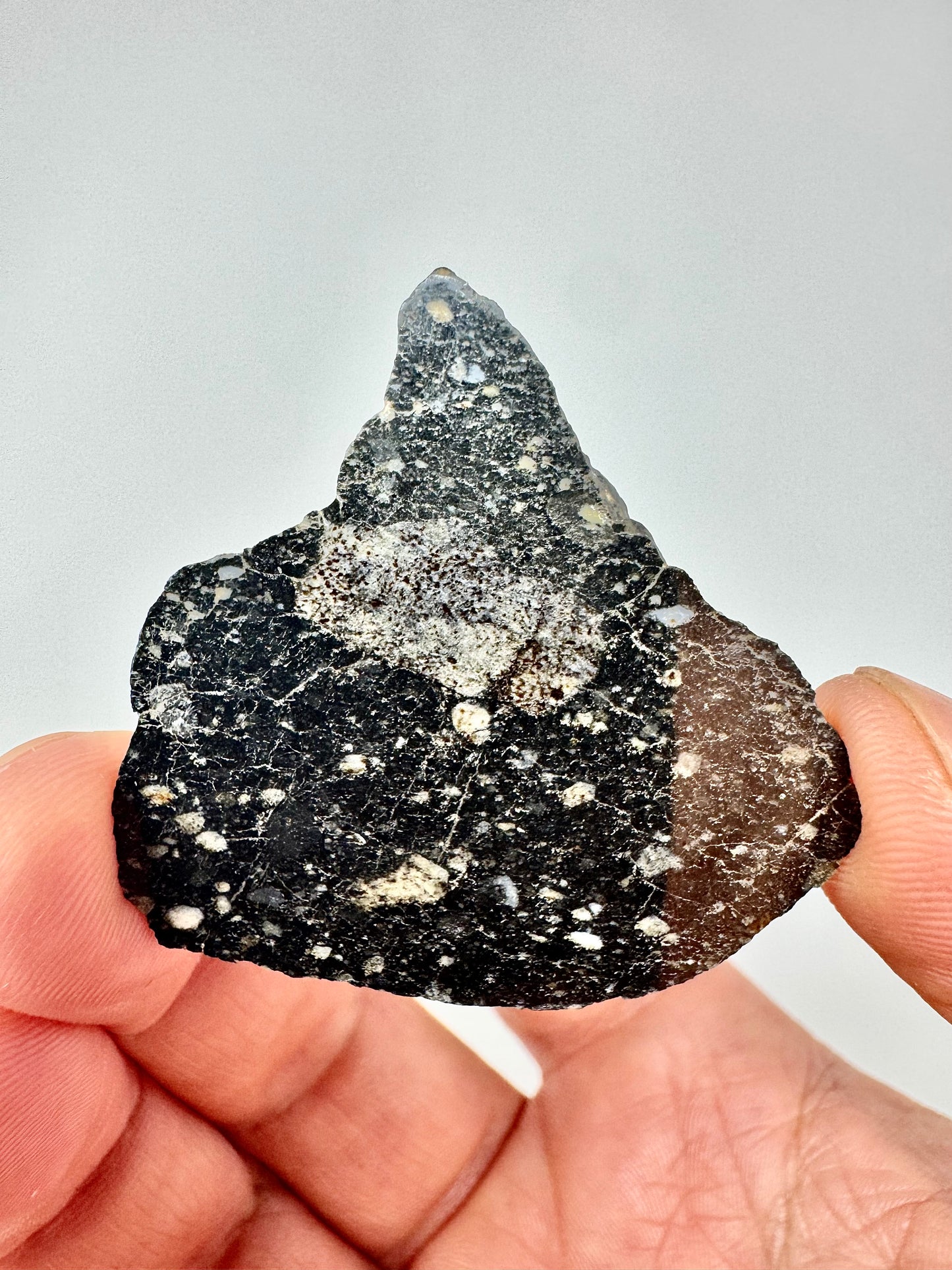 NEW! 6.1g Newly Discovered Lunar Breccia - FULL SLICE - A Genuine Piece Of Our Moon!