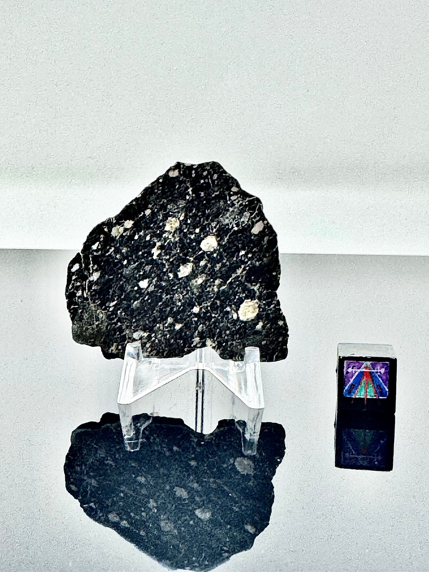 NEW! 7.2g Newly Discovered Lunar Breccia - FULL SLICE - A Genuine Piece Of Our Moon!