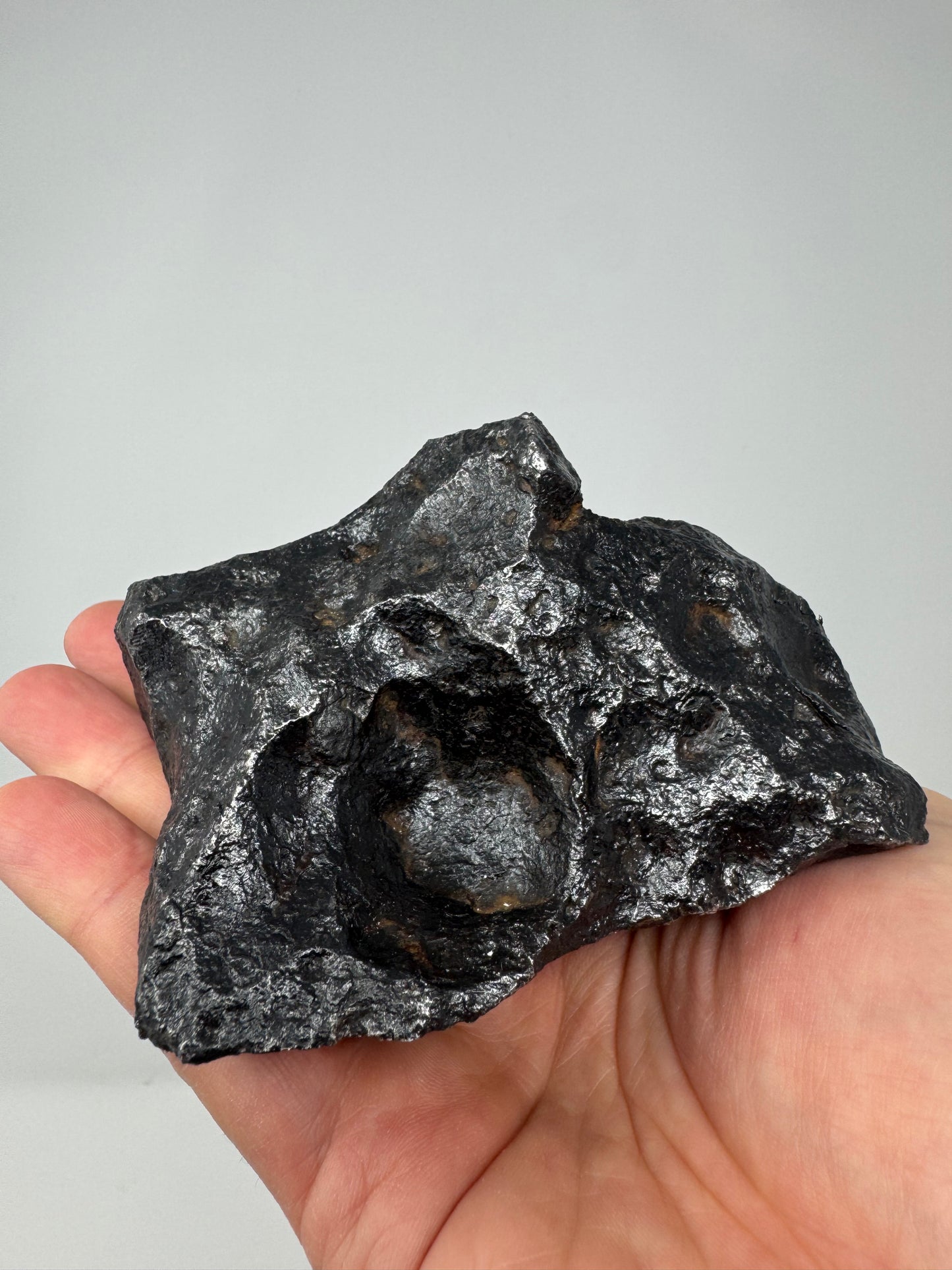 1,150g Campo Del Cielo Iron Meteorite - Beautiful Features and a HUGE regmyglypt!