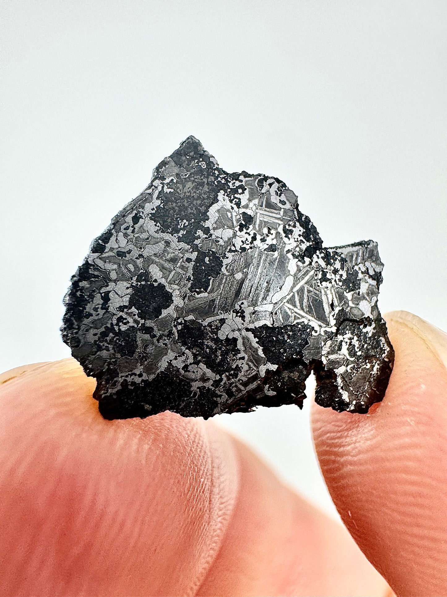 NEW! 1.5g Extremely High Iron Winonaite Meteorite Under Study - A Primitive Achondrite!