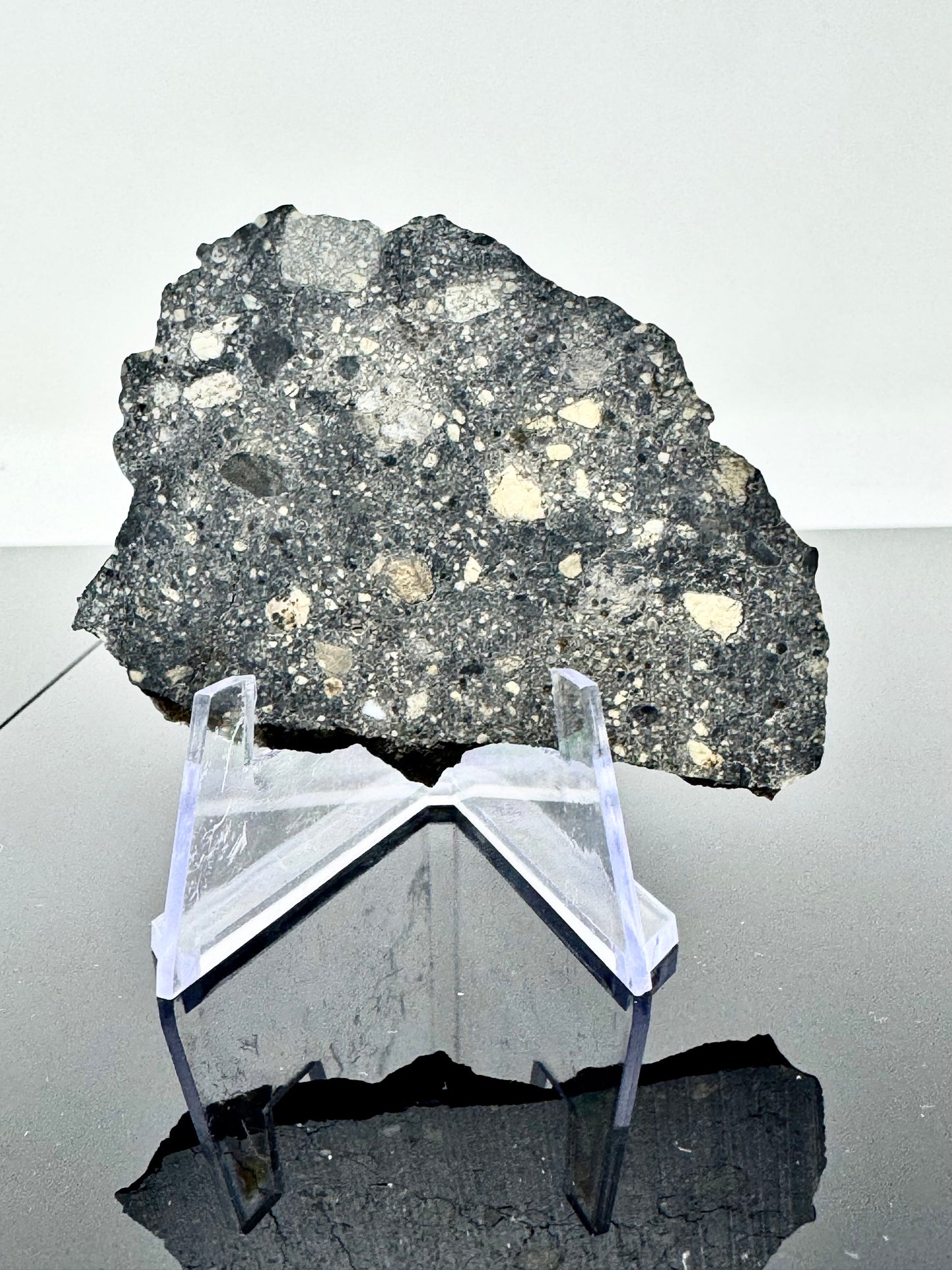 NEW: 20.1g Stunning Diogenite Meteorite Under Classification - Beautiful Matrix! Parent Body: Asteroid Vesta