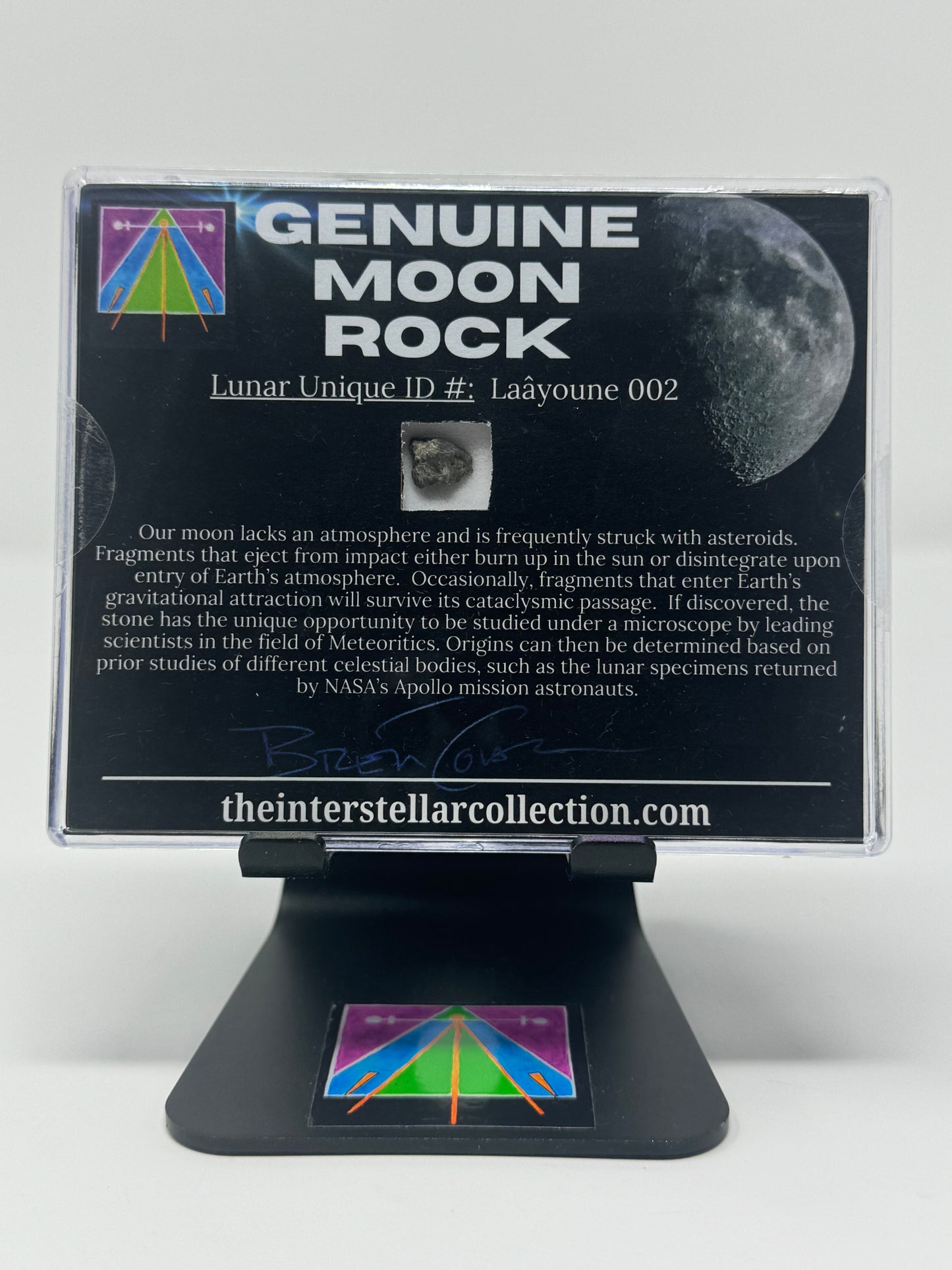 Certified Genuine Lunar Meteorite Fragment - The Most Perfect, Unique Gift! *Stand Not Included*