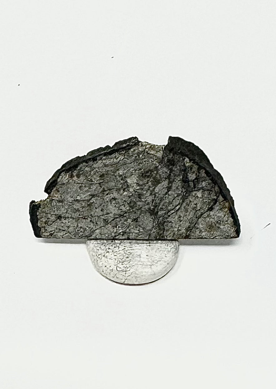 2.0g Chelyabinsk Brecciated Meteorite - Jet Black Crust - Incredibly Fresh and Discovered Immediately After the Fall!